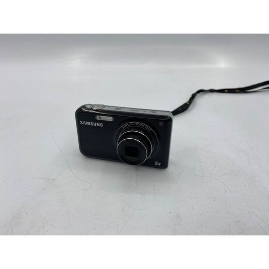 Samsung PL170 Digital Camera 16.1 MP Black Dual LCD 5X Optical Zoom With Strap & 4GB Micro SD Card