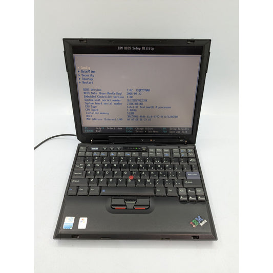 IBM ThinkPad X31 12.1" Display Intel Pentium M 1.40 GHz 512MB RAM Black Laptop