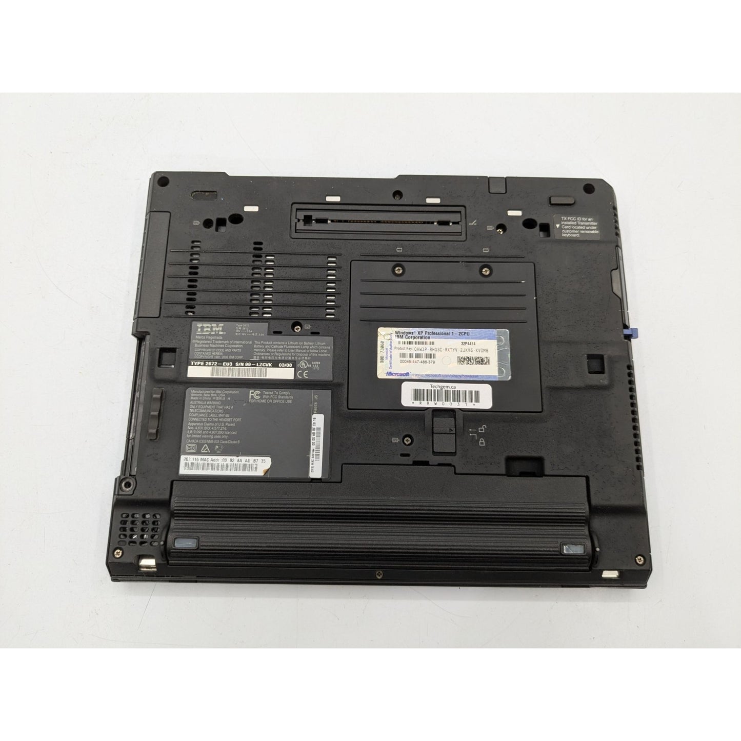 IBM ThinkPad X31 12.1" Display Intel Pentium M 1.40 GHz 512MB RAM Black Laptop