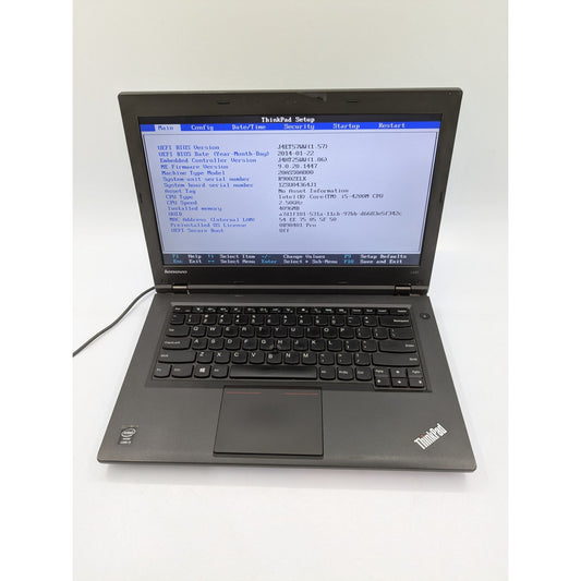 Lenovo ThinkPad L440 14" Display Intel Core i5-4200M 2.50GHz 4GB RAM Windows 8 Pro