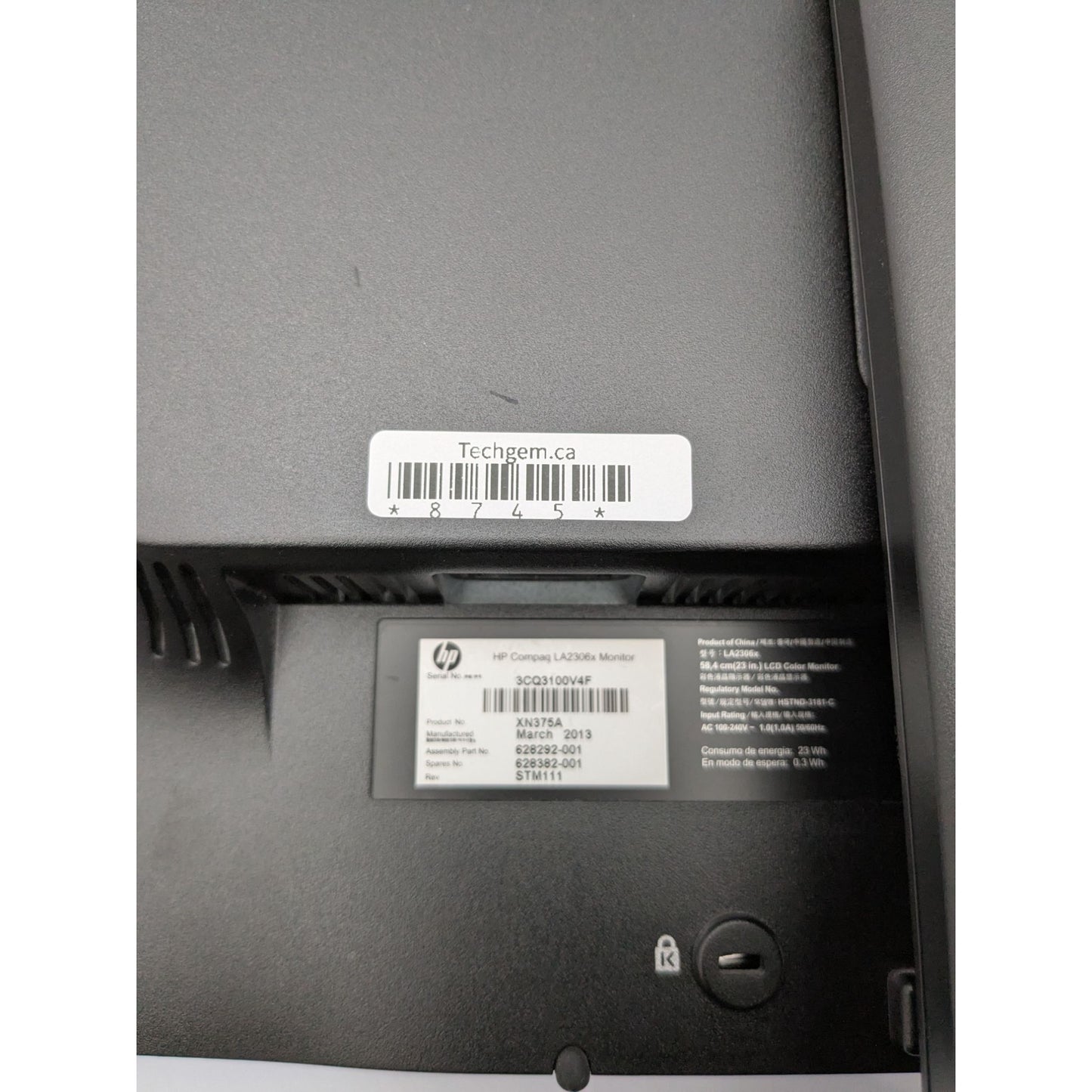 HP LA2306X 23-Inch LED Backlit LCD Monitor  VGA DVI DisplayPort Connections