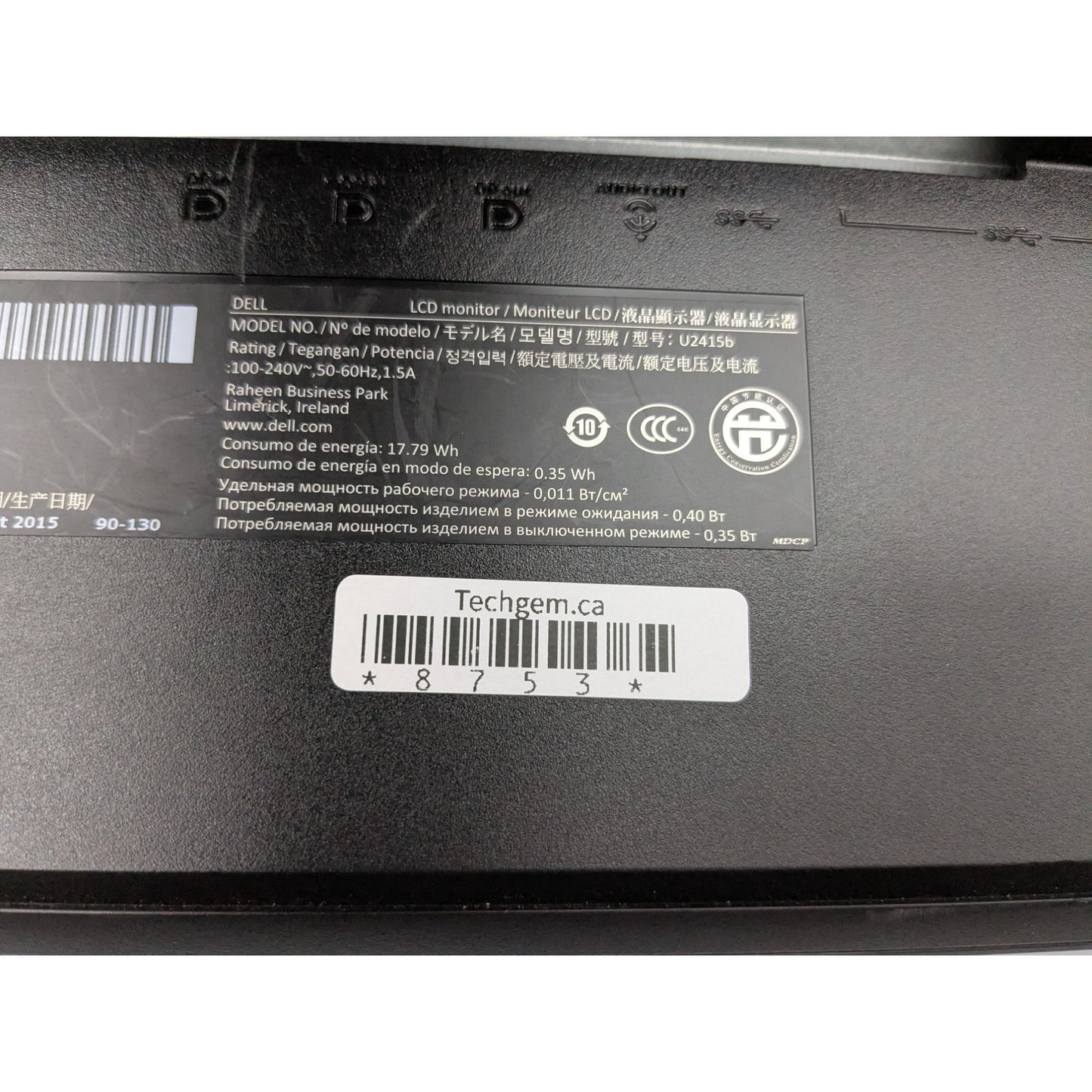 Dell U2415b 24-Inch LED Monitor With Adjustable Stand & HDMI Ports