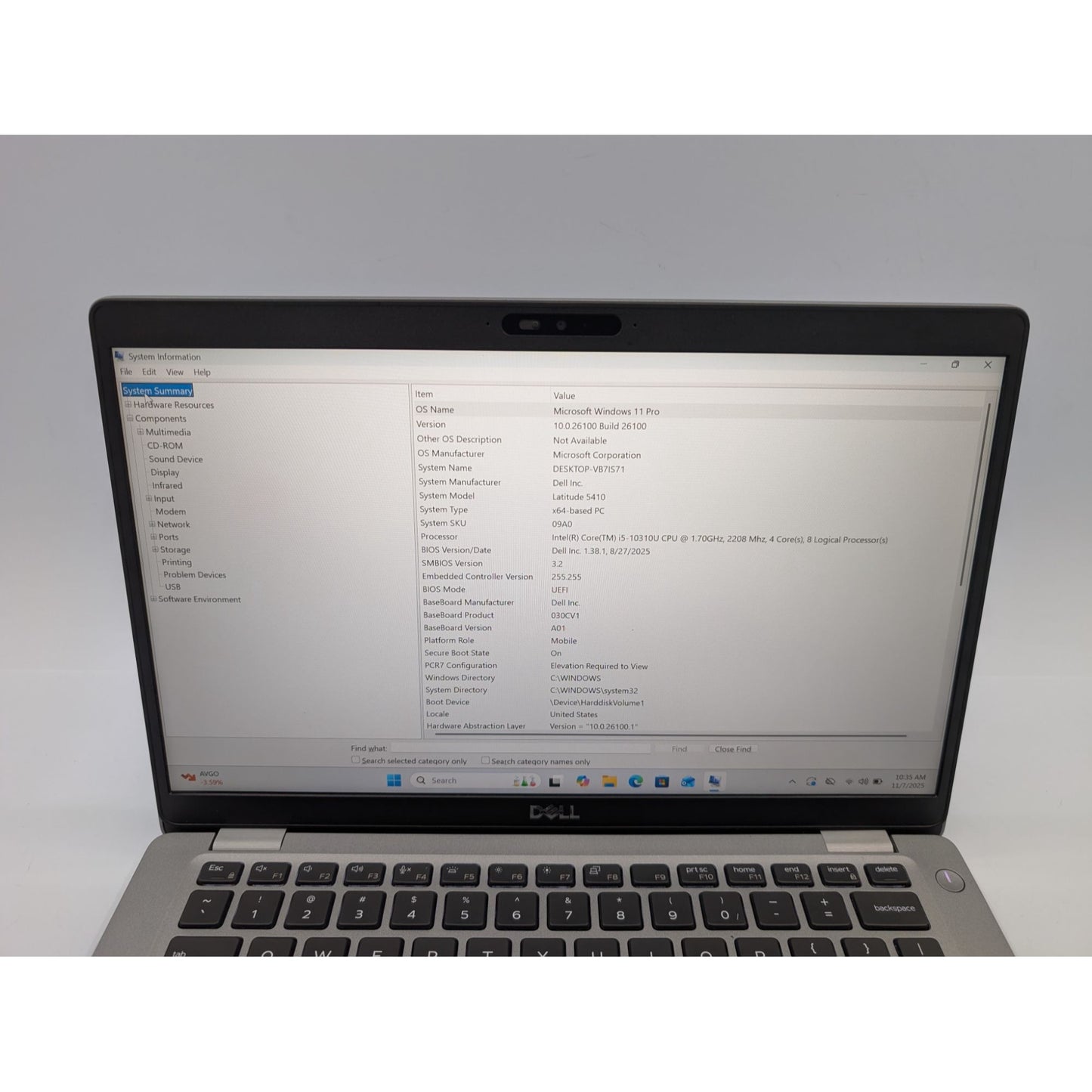 Dell Latitude 5410 14” Touchscreen Intel i5-10310U 32GB RAM 512GB SSD Win 11 Pro