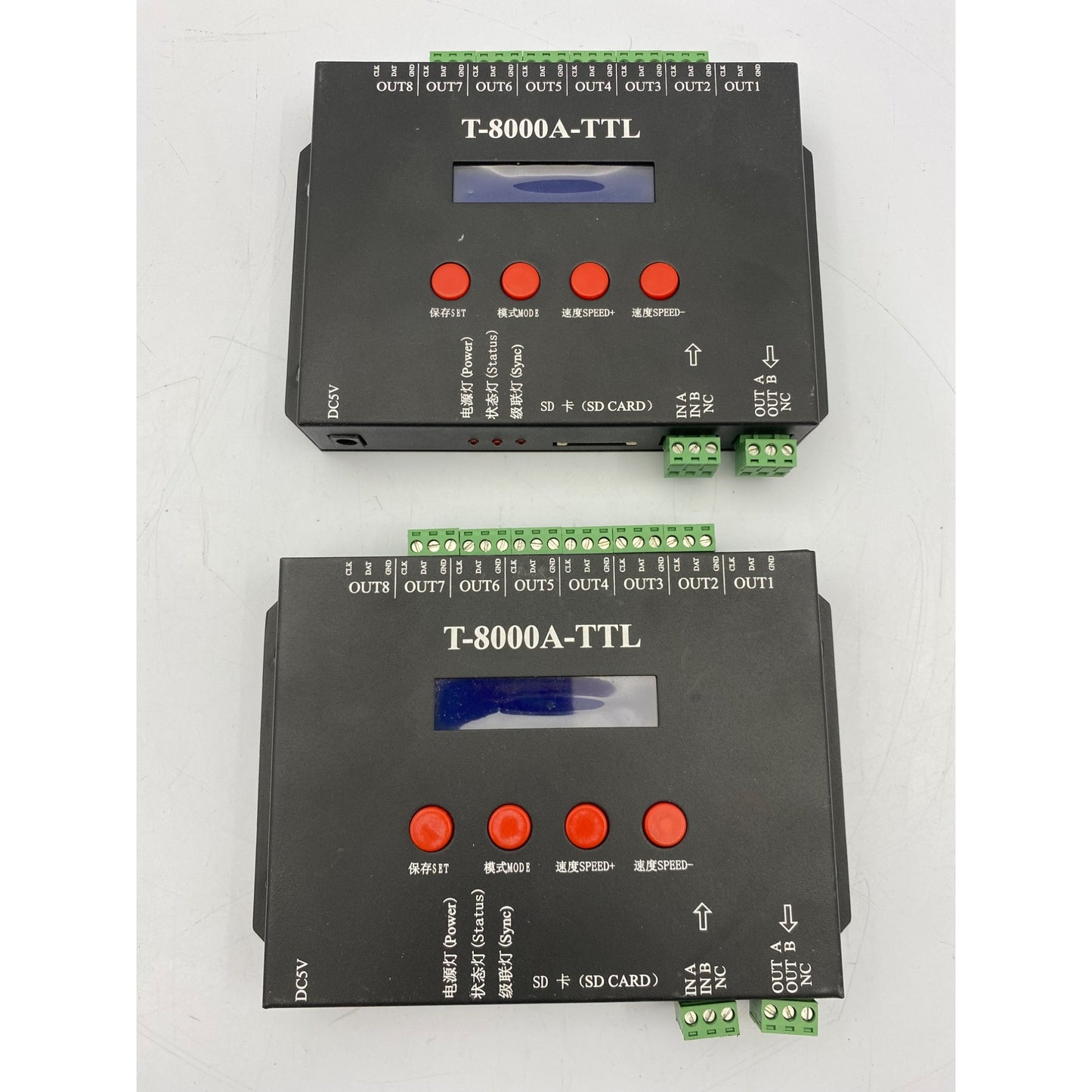 T-8000A-TTL LED Controller SD Card Programmable DC5-24V