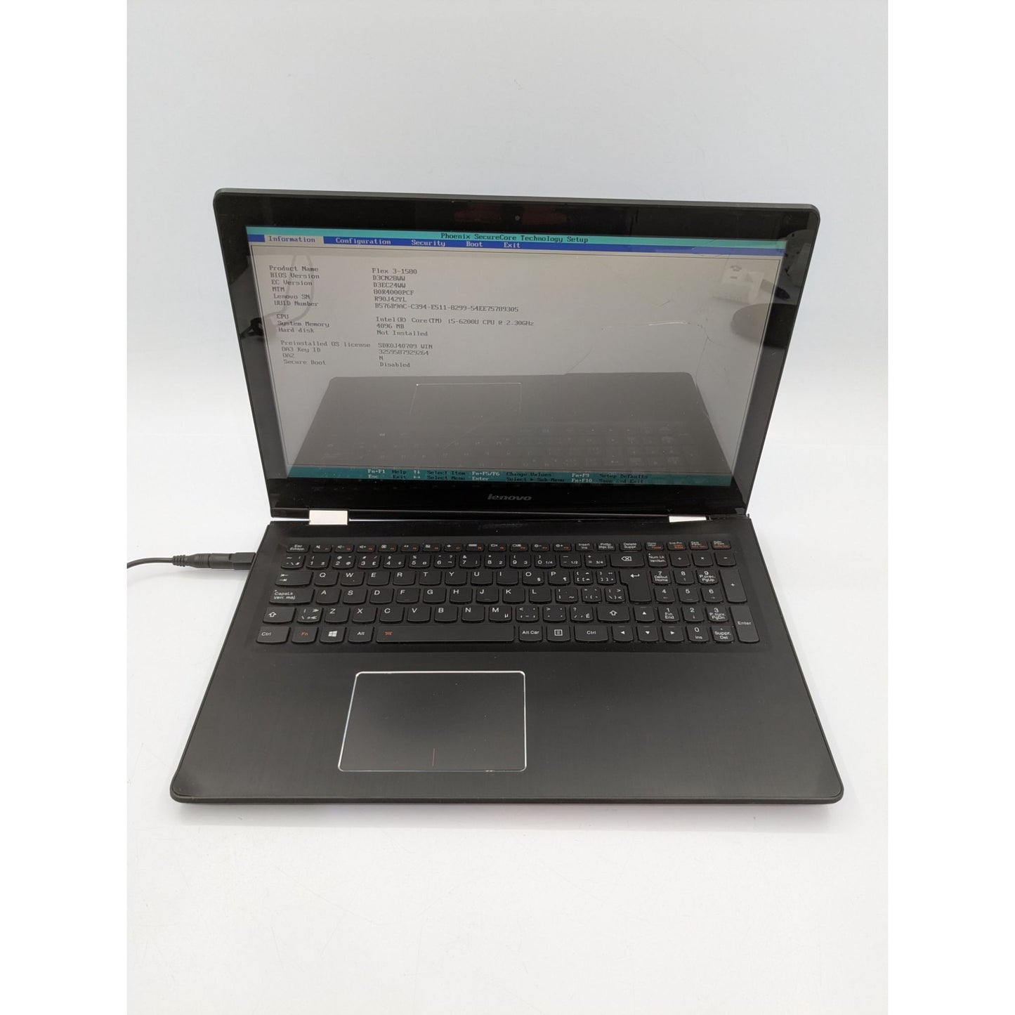 Lenovo Flex 3-1580 15.6" Display Intel Core i5-6200U Processor 2.30 Ghz 4GB RAM