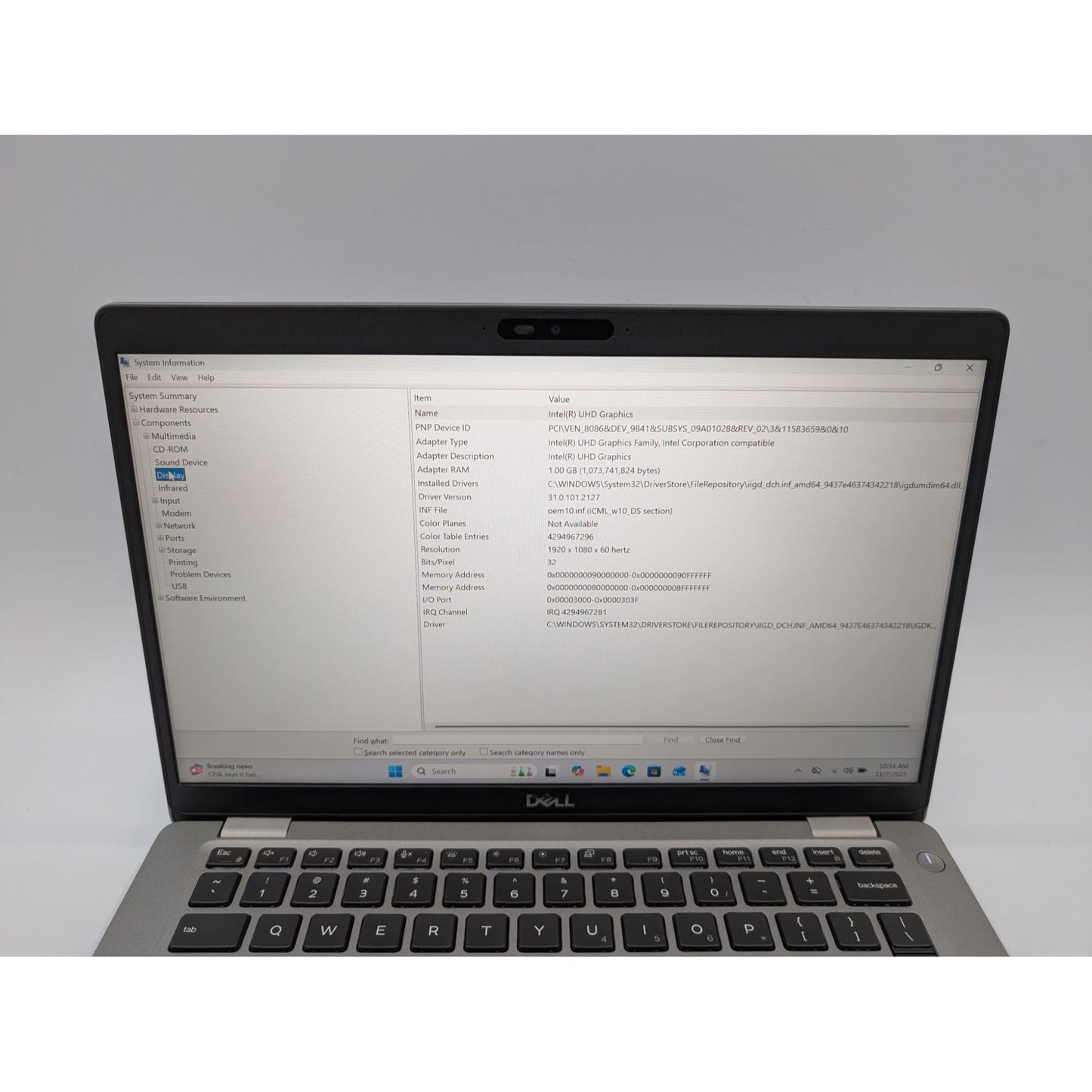 Dell Latitude 5410 Intel i5-10310U 14" Touch 32GB RAM 512GB SSD Windows 11 Pro