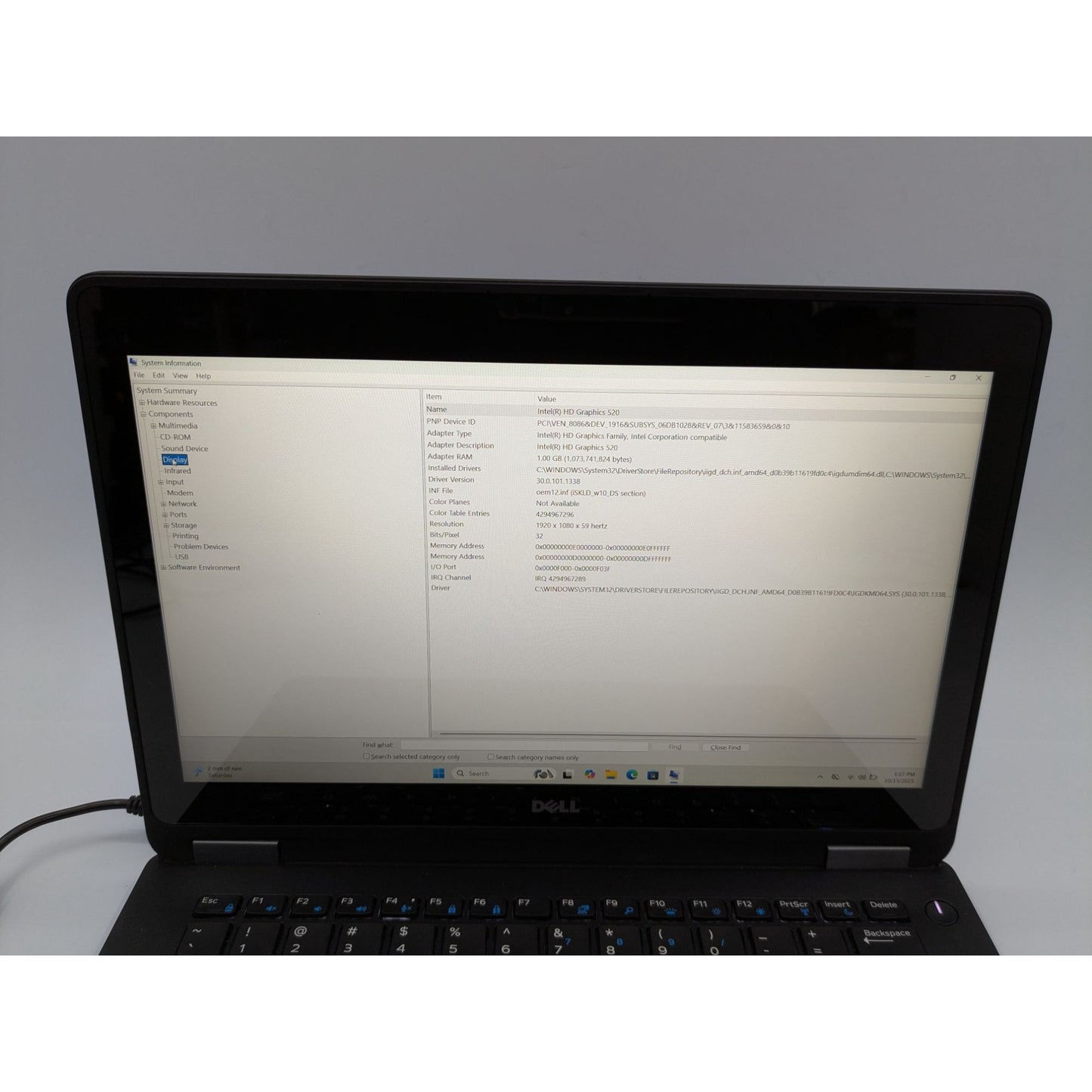 Dell Latitude E7270 12.5” Touch LCD Intel i7-6600U 16GB RAM 256GB SSD Win 11 Pro