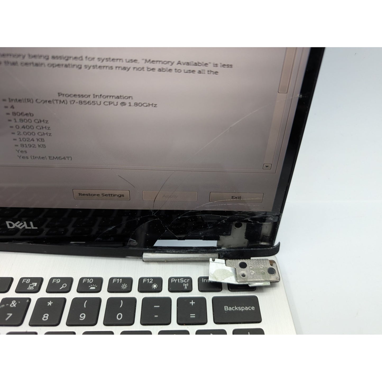 Dell Inspiron 7386 13.3" Display Intel Core i7-8565U 16GB RAM Silver Laptop