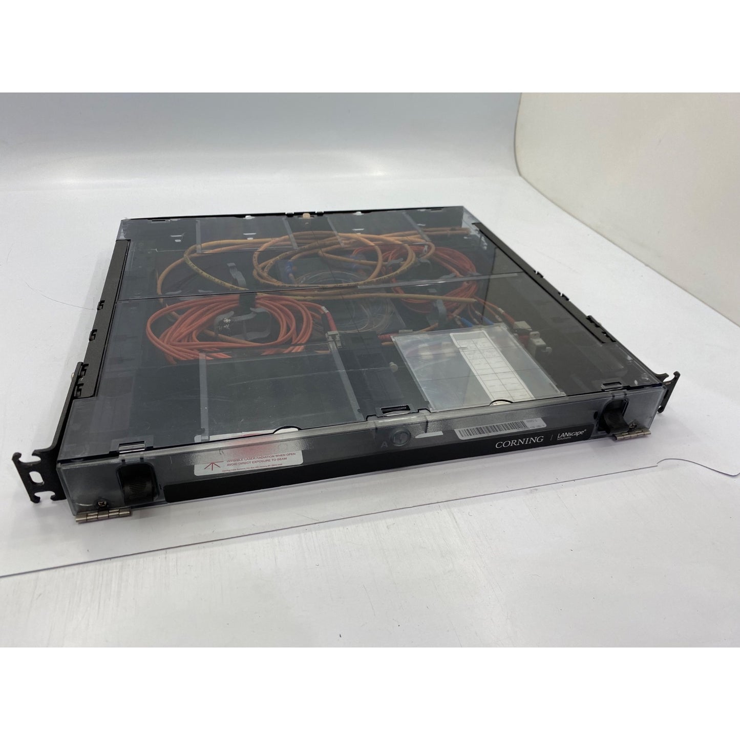 Corning Closet Connector Housing CCH-01U LANscape Fiber Panel Includes Cables & Connectors 1U Pre-Owned