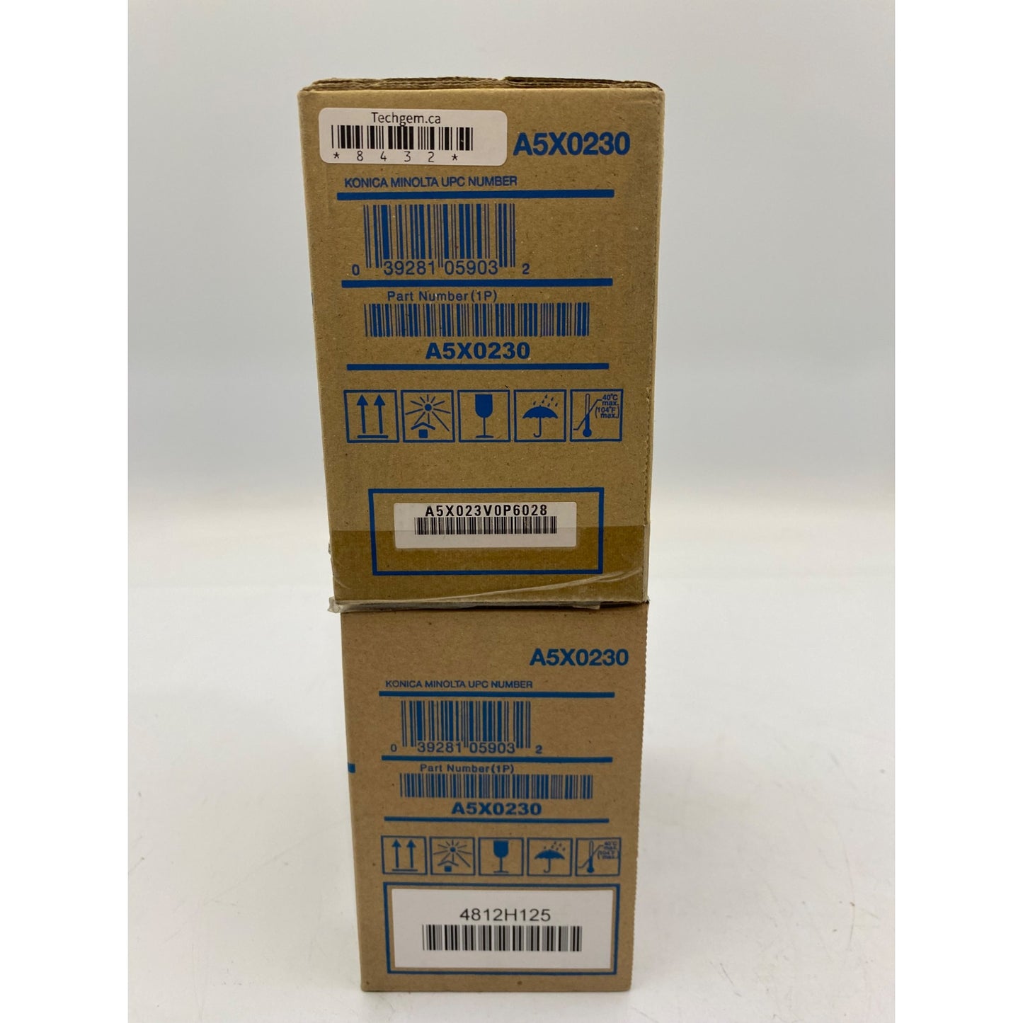 Lot of 2 Konica Minolta Yellow Toner Cartridge TNP48Y For Bizhub C3850/C3350