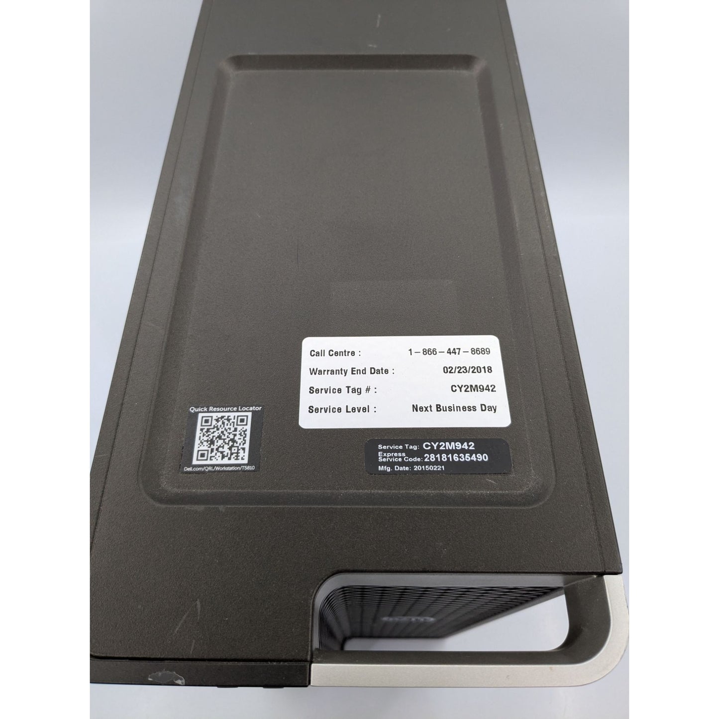 Dell Precision Tower 5810 Intel Xeon E5-1650 V3 3.5GHz 8GB RAM 128GB SSD 2TB HDD