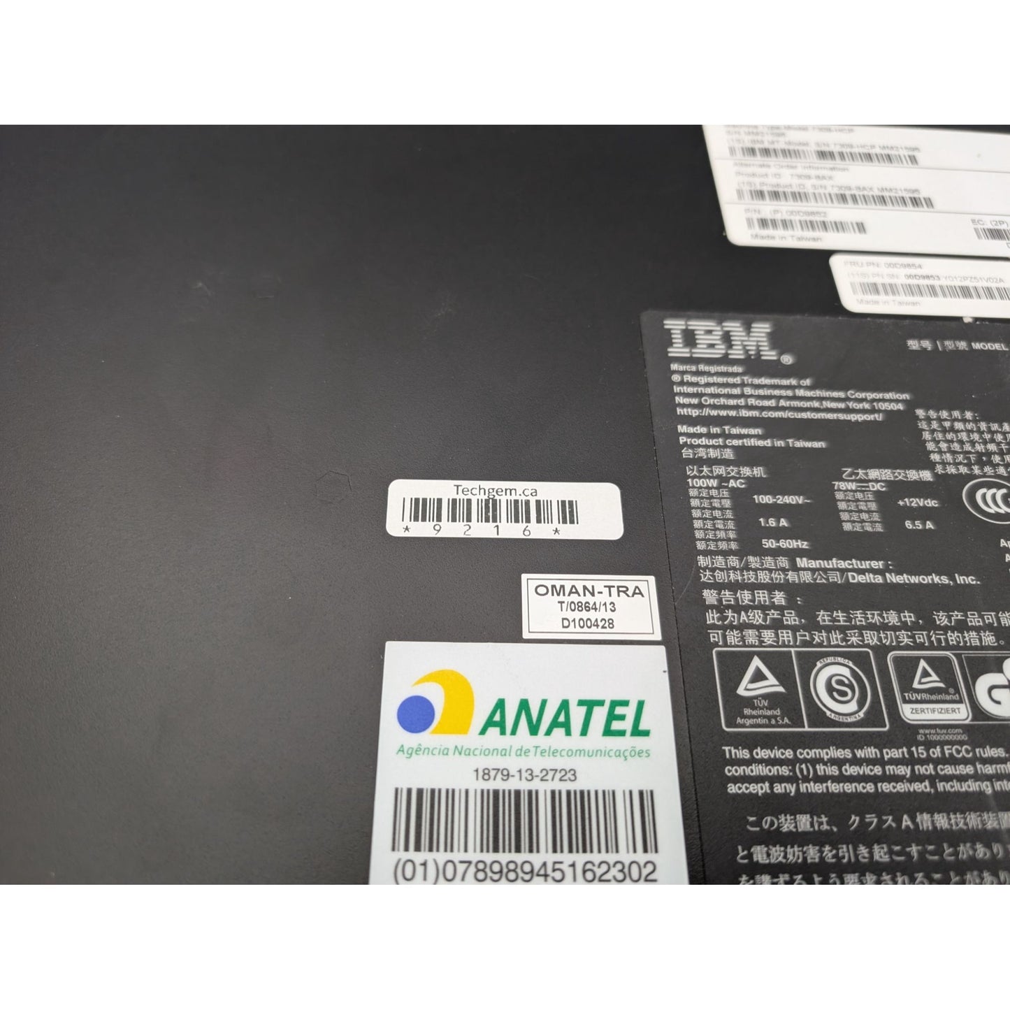 IBM RackSwitch G7028 28-Port Layer 2/3 Ethernet Network Switch 1U Rack-Mountable