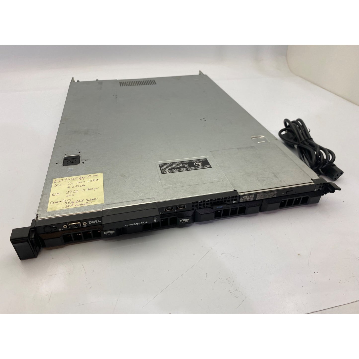 Dell PowerEdge R410 Server 2x Xeon X5650 2.67GHz 32GB RAM 1U Rack-Mountable