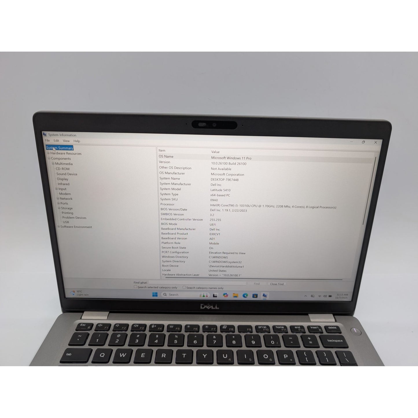 Dell Latitude 5410 14" Touch Intel Core i5-10310U 32GB RAM 512GB SSD Win 11 Pro