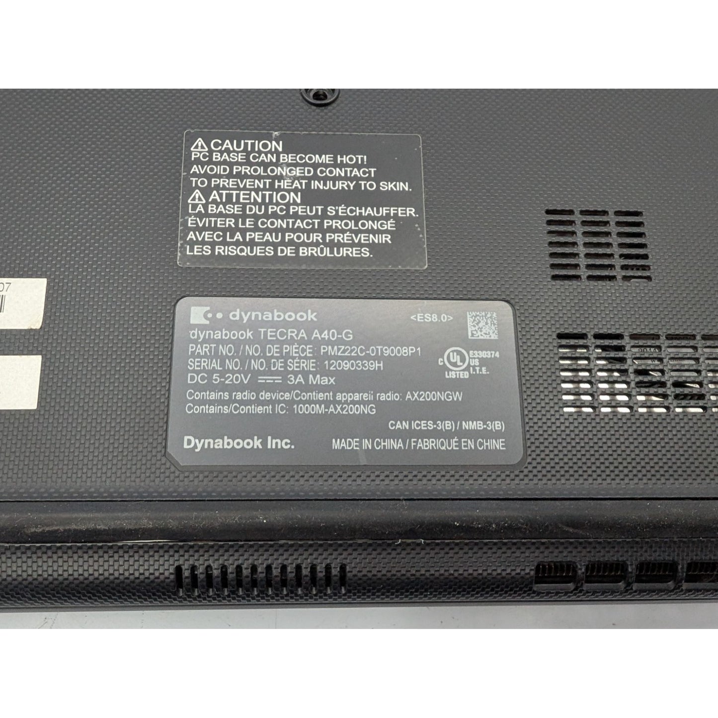 Dynabook Tecra A40-G Intel Core i5-10210U 14" 1.6GHz Processor Black Laptop