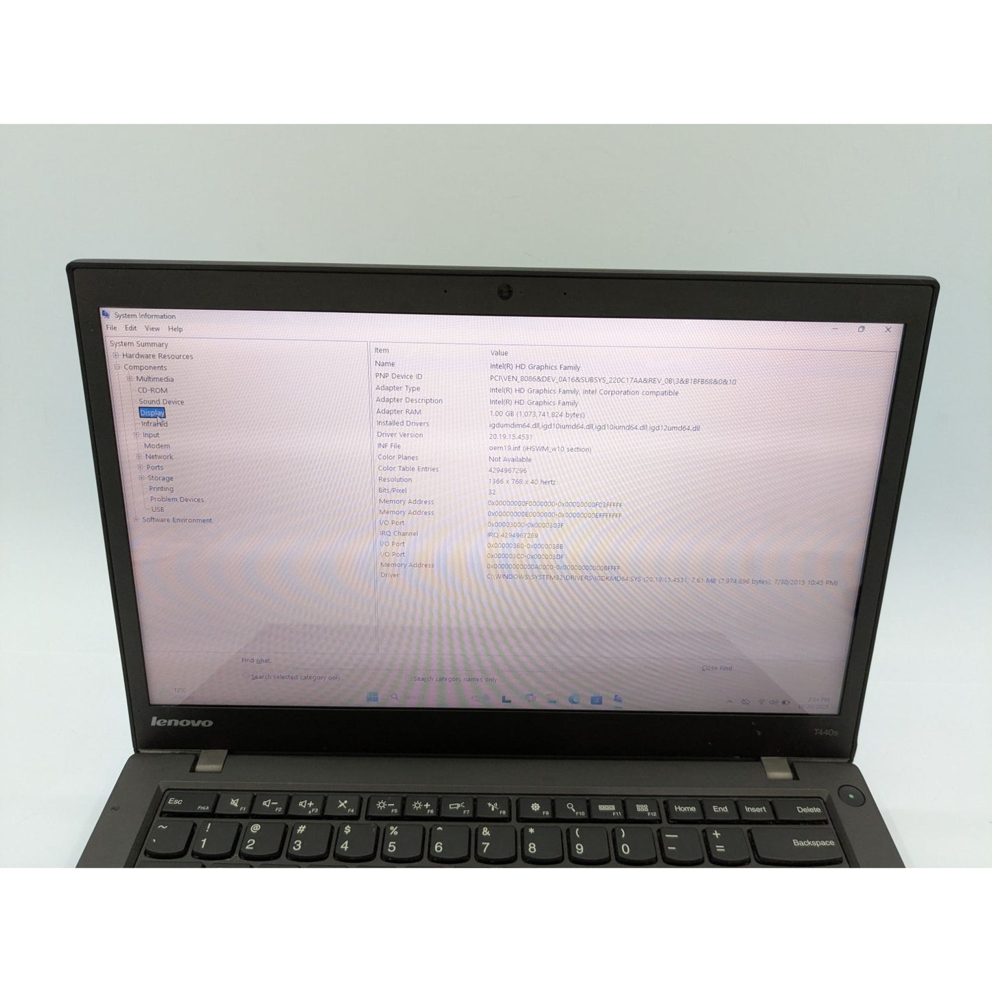 Lenovo ThinkPad T440s 14" Intel i5-4300U 1.90GHz 8GB RAM 128GB SSD Window 11 Pro