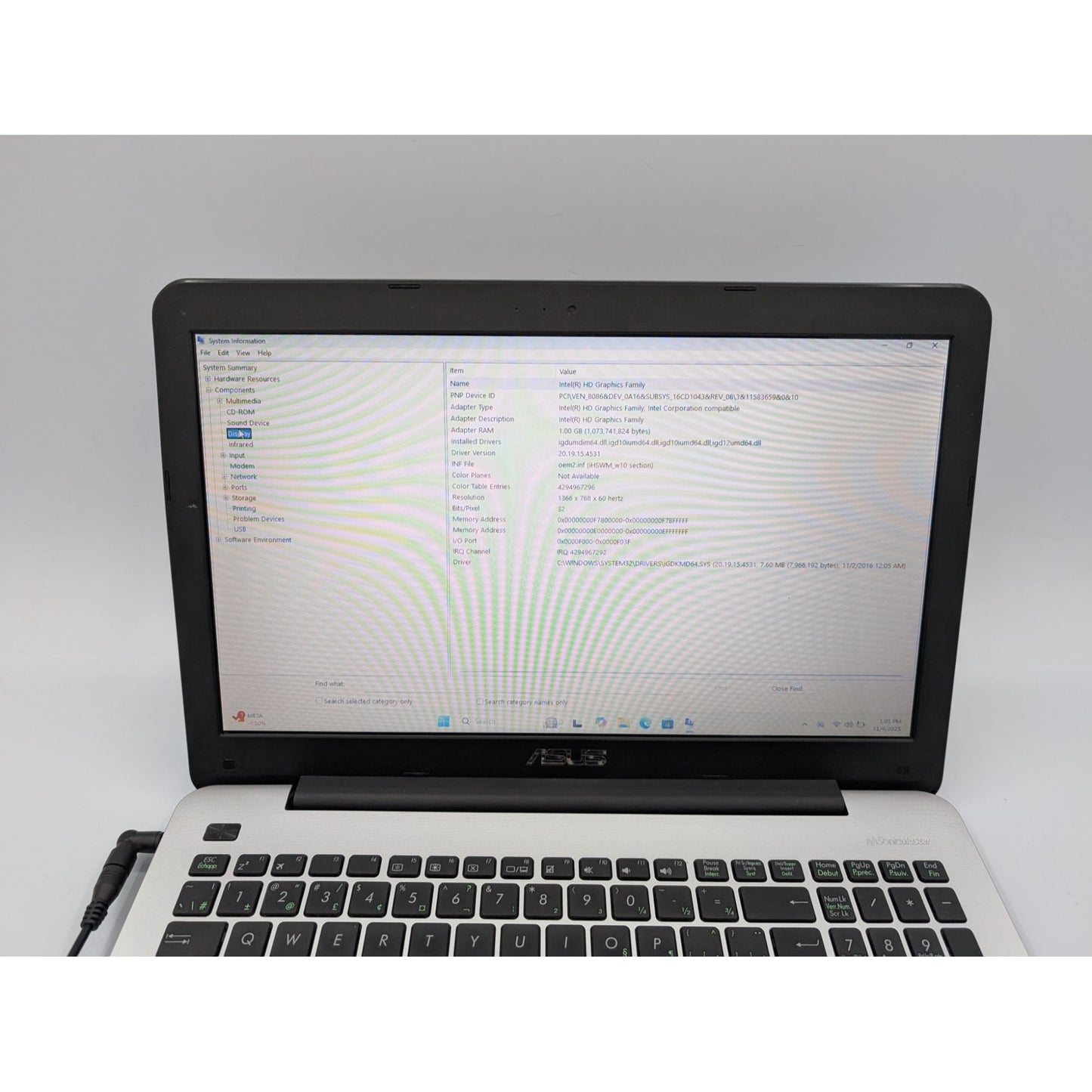 Asus K555LA-BH51-CB 15.6" Intel Core i5-4210U 8GB RAM 120GB SSD Window 11 Home