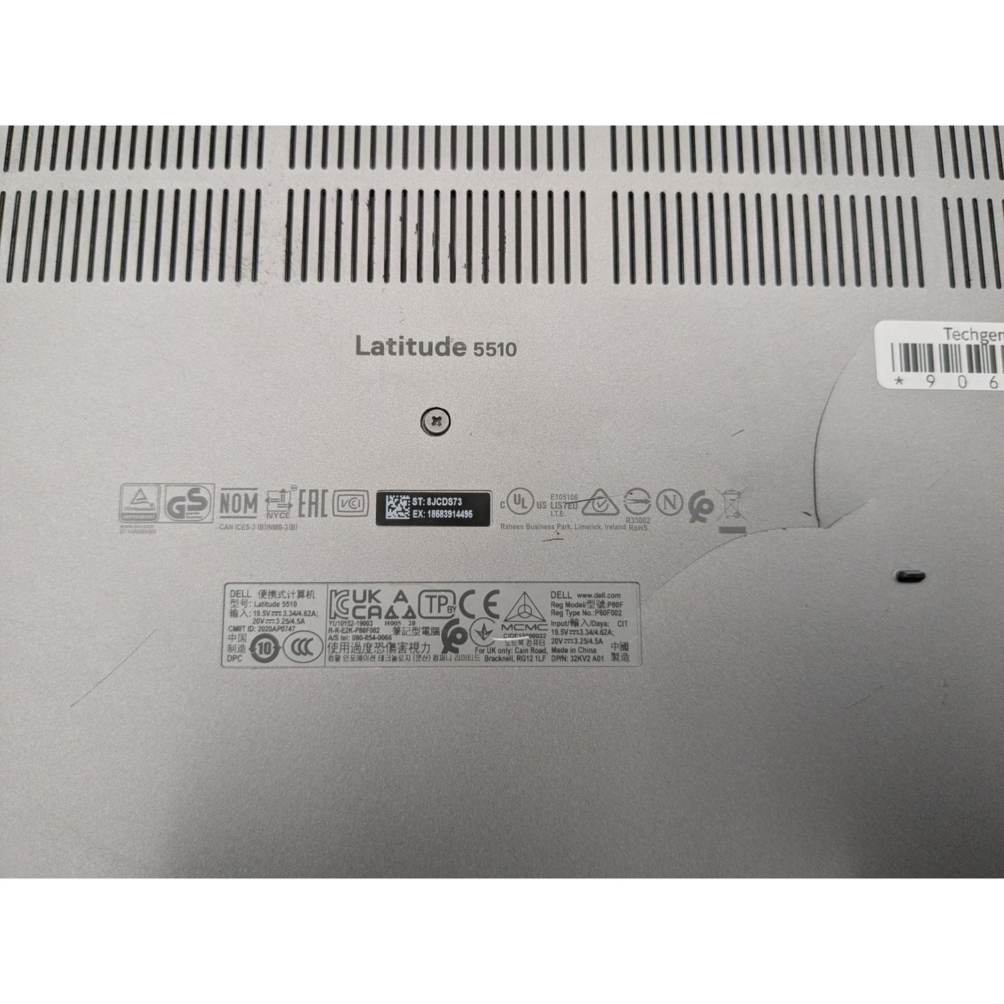 Dell Latitude 5510 15.6" Intel Core i7-10610U 1.8 GHz Broken Display