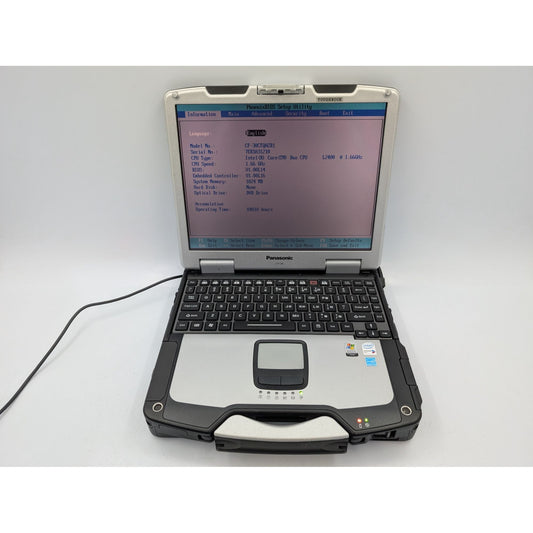 Panasonic Toughbook CF-30 13.1” Intel Core Duo L2400 1.66 GHz 1GB RAM Laptop