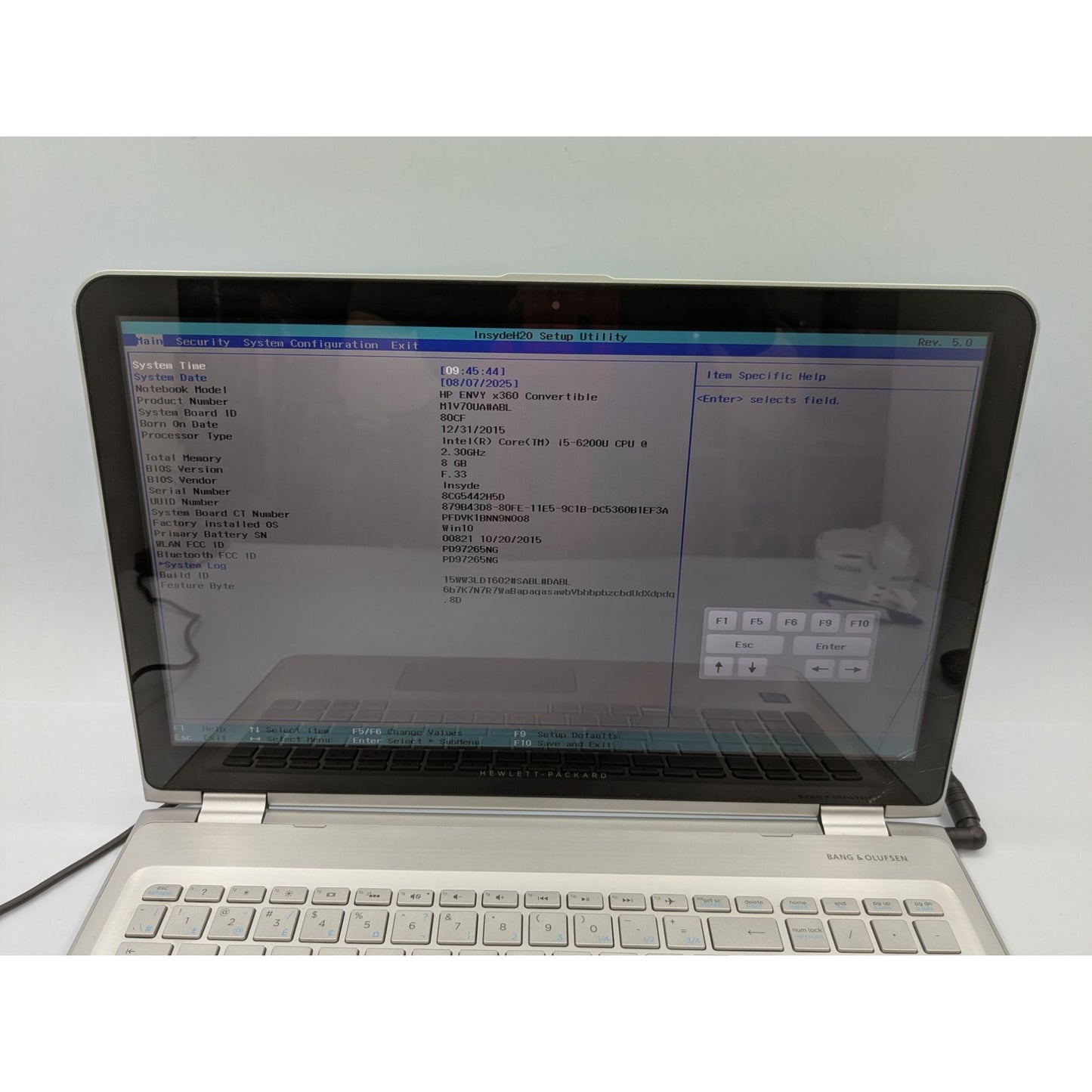 HP Envy x360 Convertible 15-W158CA 15.6" Screen Intel Core i5-6200U 8GB RAM