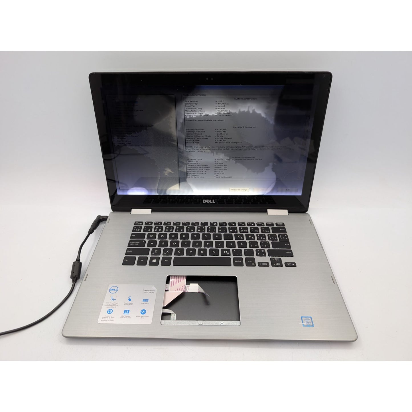 Dell Inspiron 15 7579 Intel Core i5-7200U 15.6" Screen 2.50GHz Processor Laptop