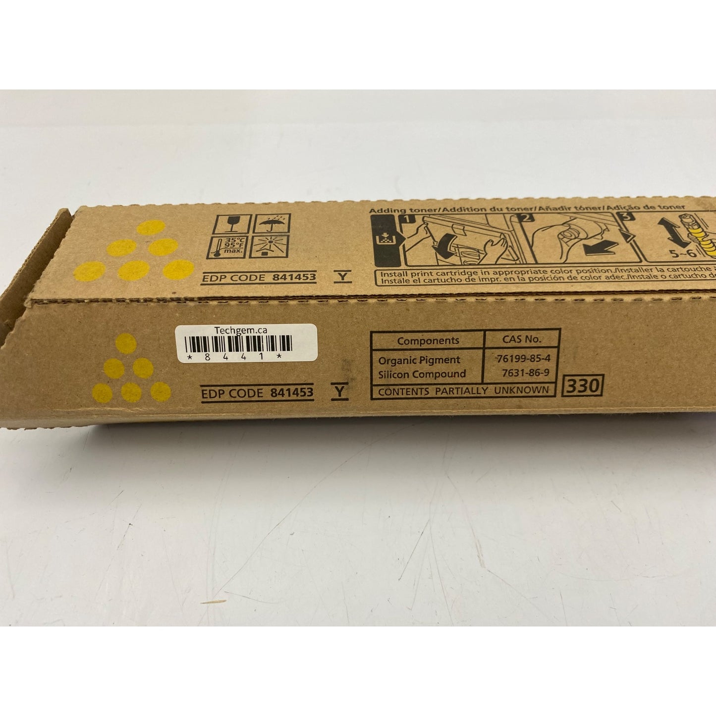 Ricoh Savin Lanier Yellow Print Cartridge 841453