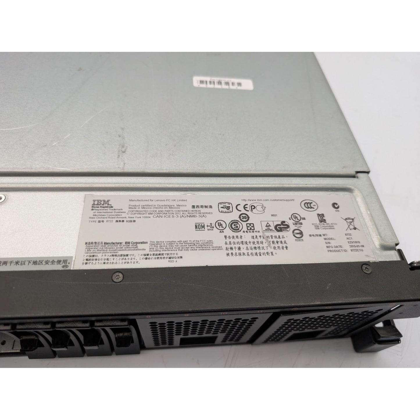 IBM System X3750 M4 Intel Xeon E5-4640 2.4GHz x4 CPUs 32GB RAM 2U Rack Server