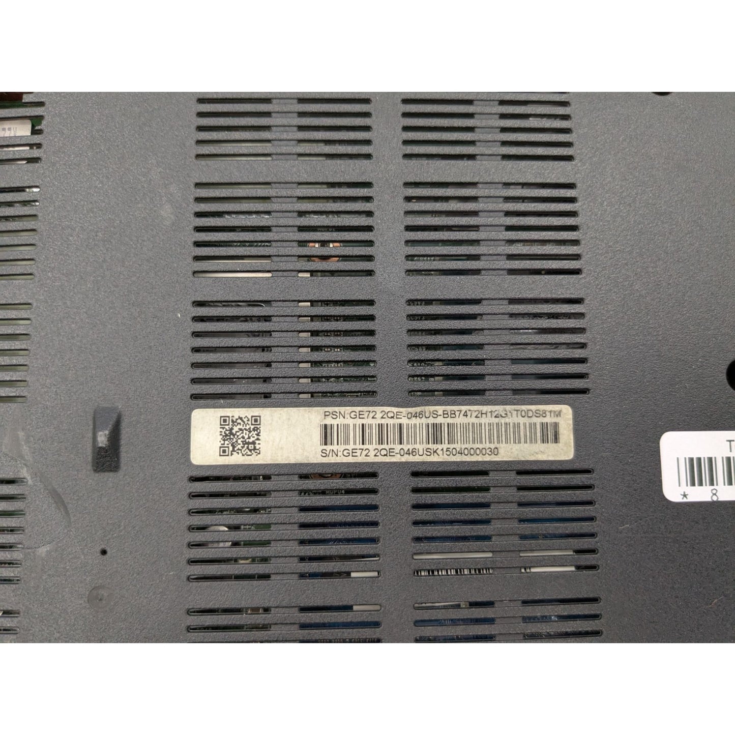 MSI GE72 2QE-046US Intel Core i7-4720HQ 2.60GHz Processor 4GB RAM Black