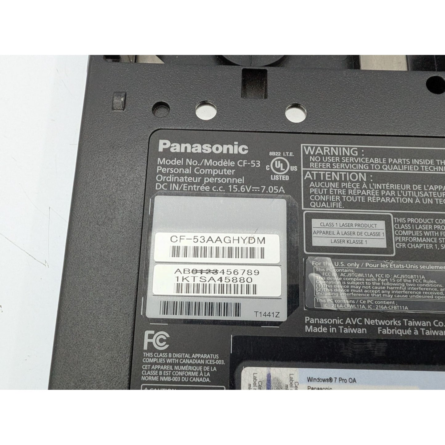 Panasonic Toughbook CF-53AAGHYDM 14" Intel Core i5-2520M 4GB RAM 2.50GHz Laptop