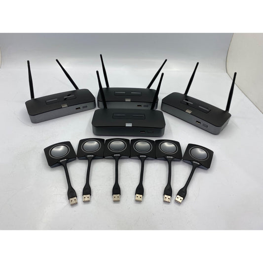 Barco R9861008 ClickShare Wireless Presentation System Bundle With 4 Base Units & 6 USB Buttons