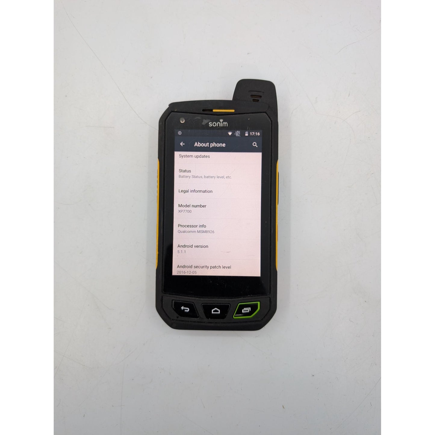 Sonim XP7700 Smartphone Bluetooth 4" Display Qualcomm MSM8926 Android 5 1GB+16GB