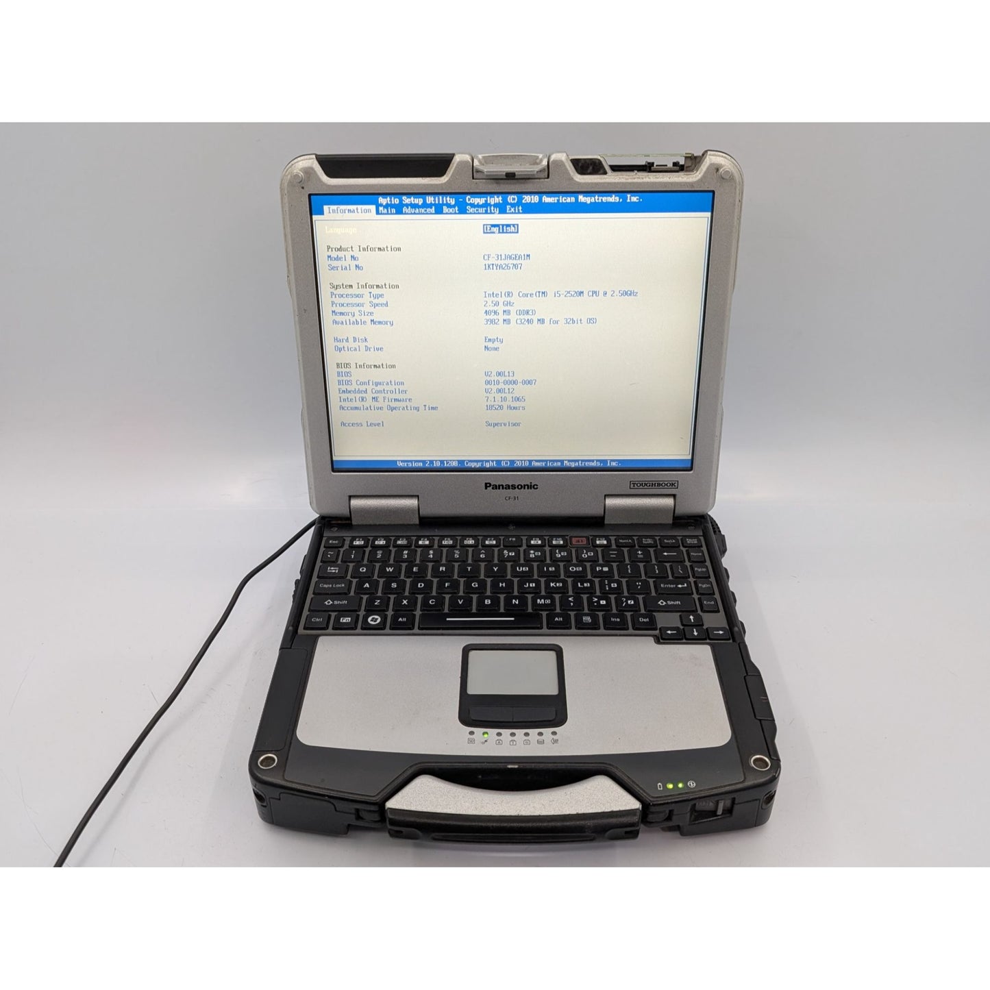 Panasonic Toughbook CF-31 13.1" Display Intel i5-2520M 2.50 GHz 4GB RAM Laptop