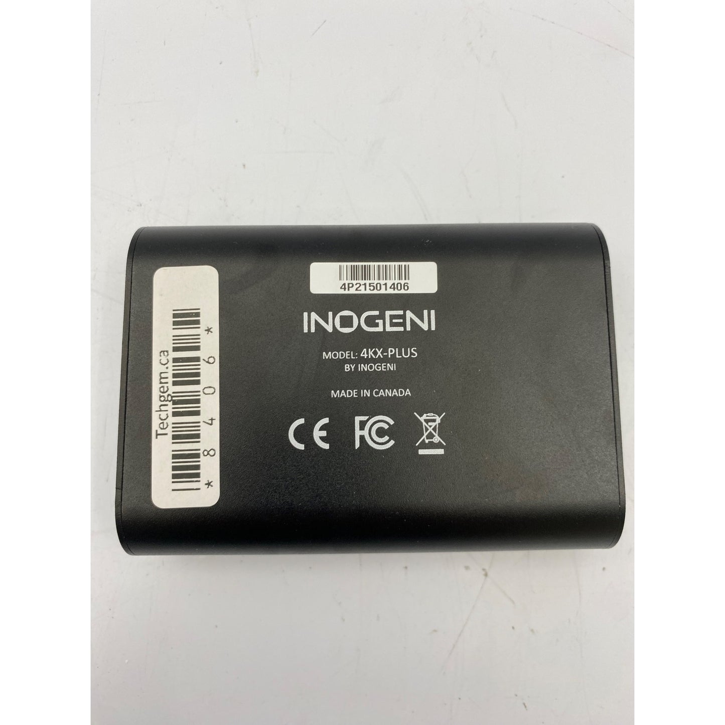 Inogeni 4KX-Plus 4K USB 3.0 Video Capture Device With Cables & Adapter