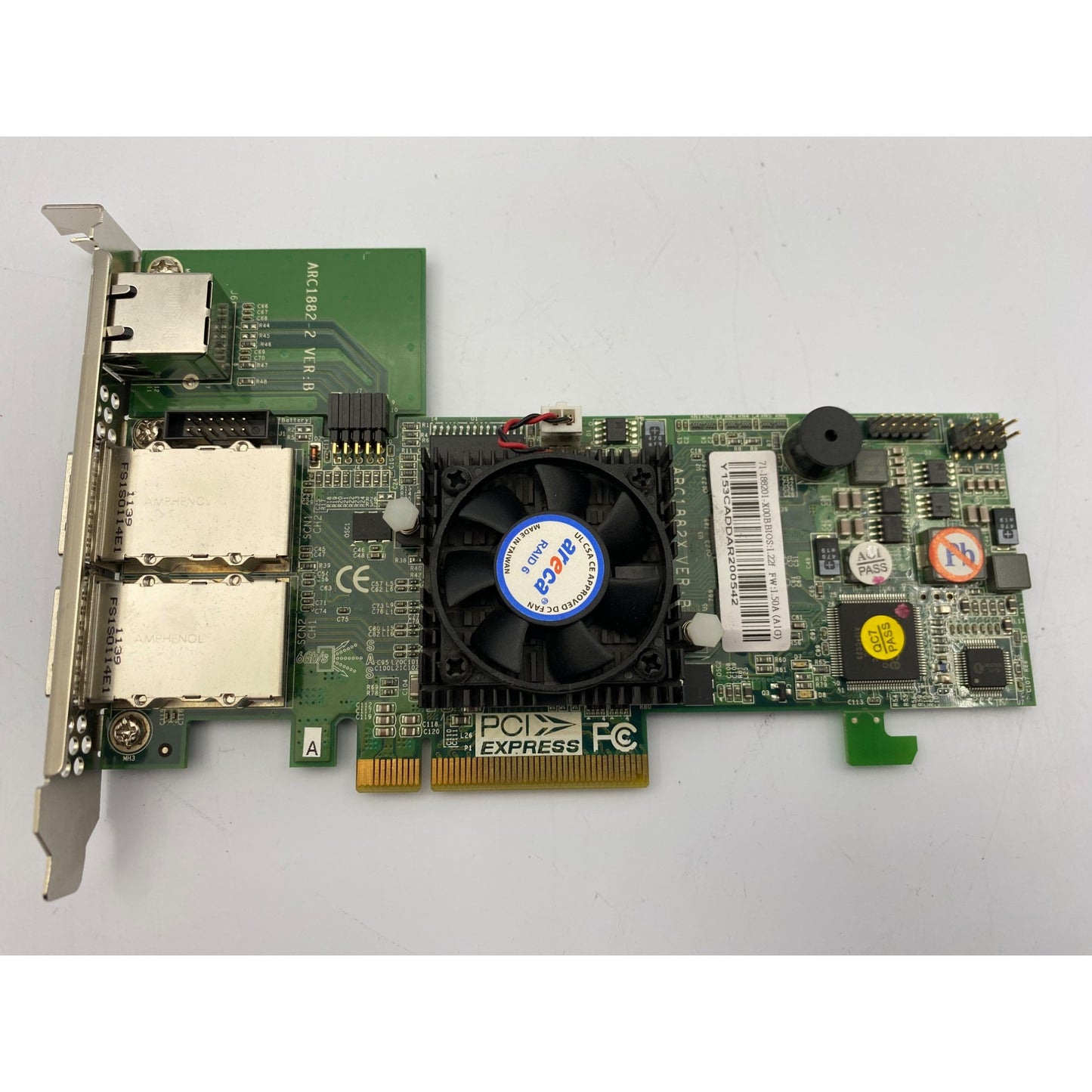 Areca ARC-1882-2X 2-Port SAS RAID Controller Card PCIe