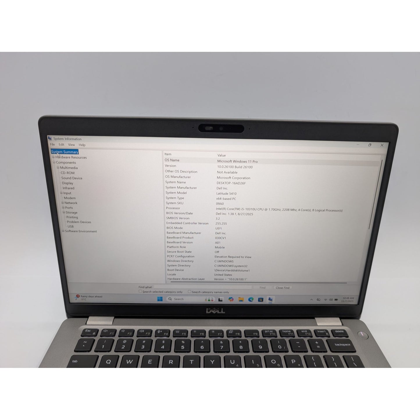 Dell Latitude 5410 14" Touchscreen Intel i5-10310U 512GB SSD 32GB RAM Win 11 Pro