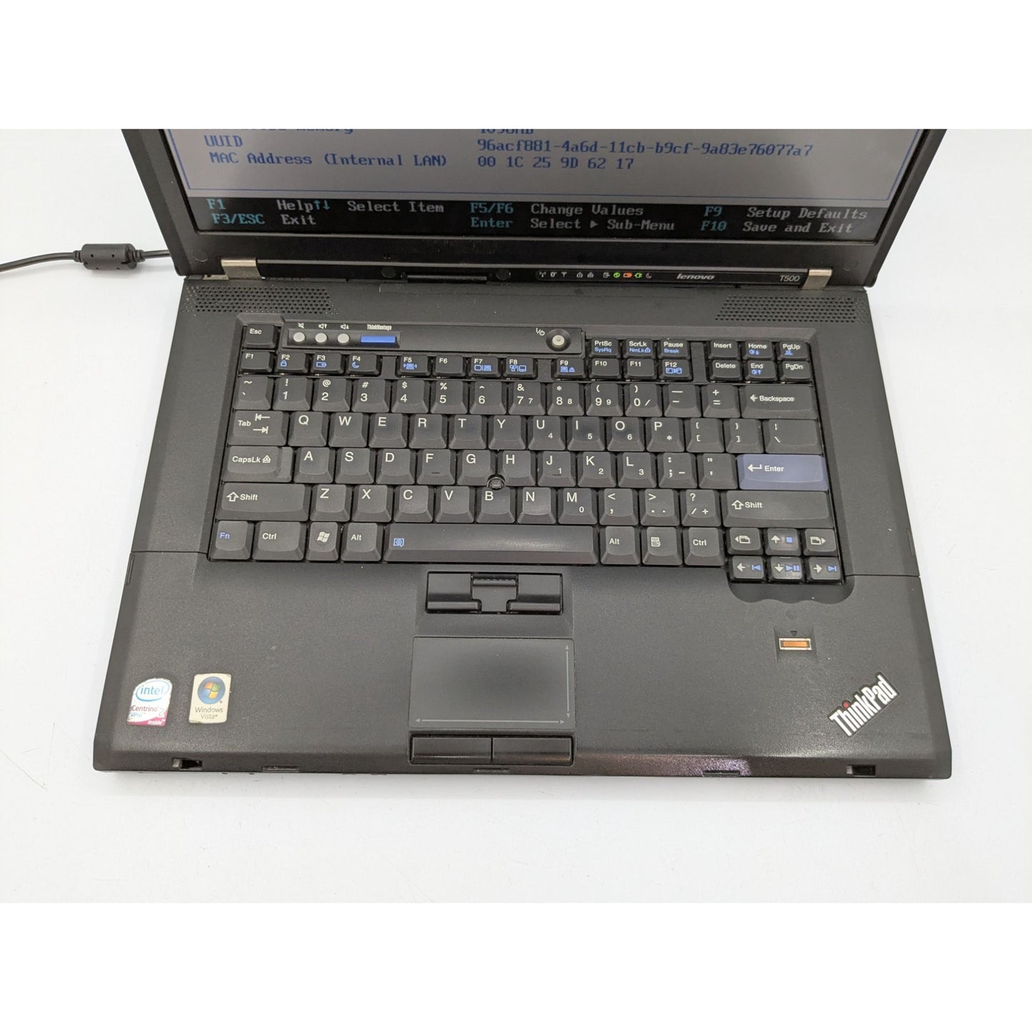 Lenovo ThinkPad T500 15.6" Display Intel Core 2 Duo P8600 2.40GHz 4GB RAM Laptop