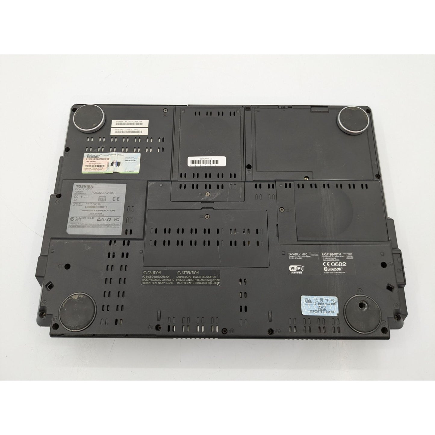 Toshiba Qosmio G30 17" Screen Intel Core 2 Duo T7200 2.00 GHz 2 GB RAM Laptop