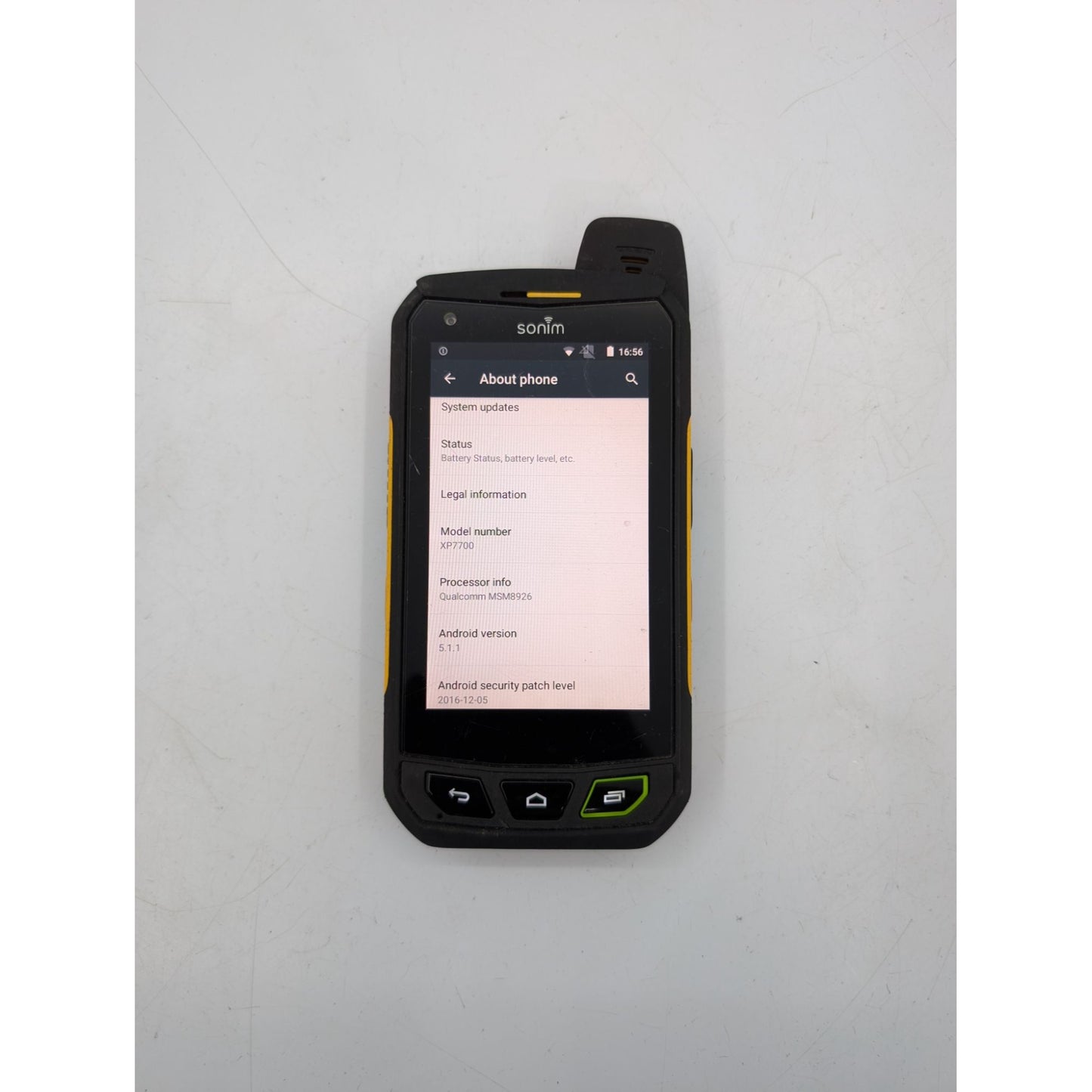 Sonim XP7700 Smartphone 4" Wi-Fi Bluetooth Qualcomm MSM8926 Android 5 (1GB+16GB)
