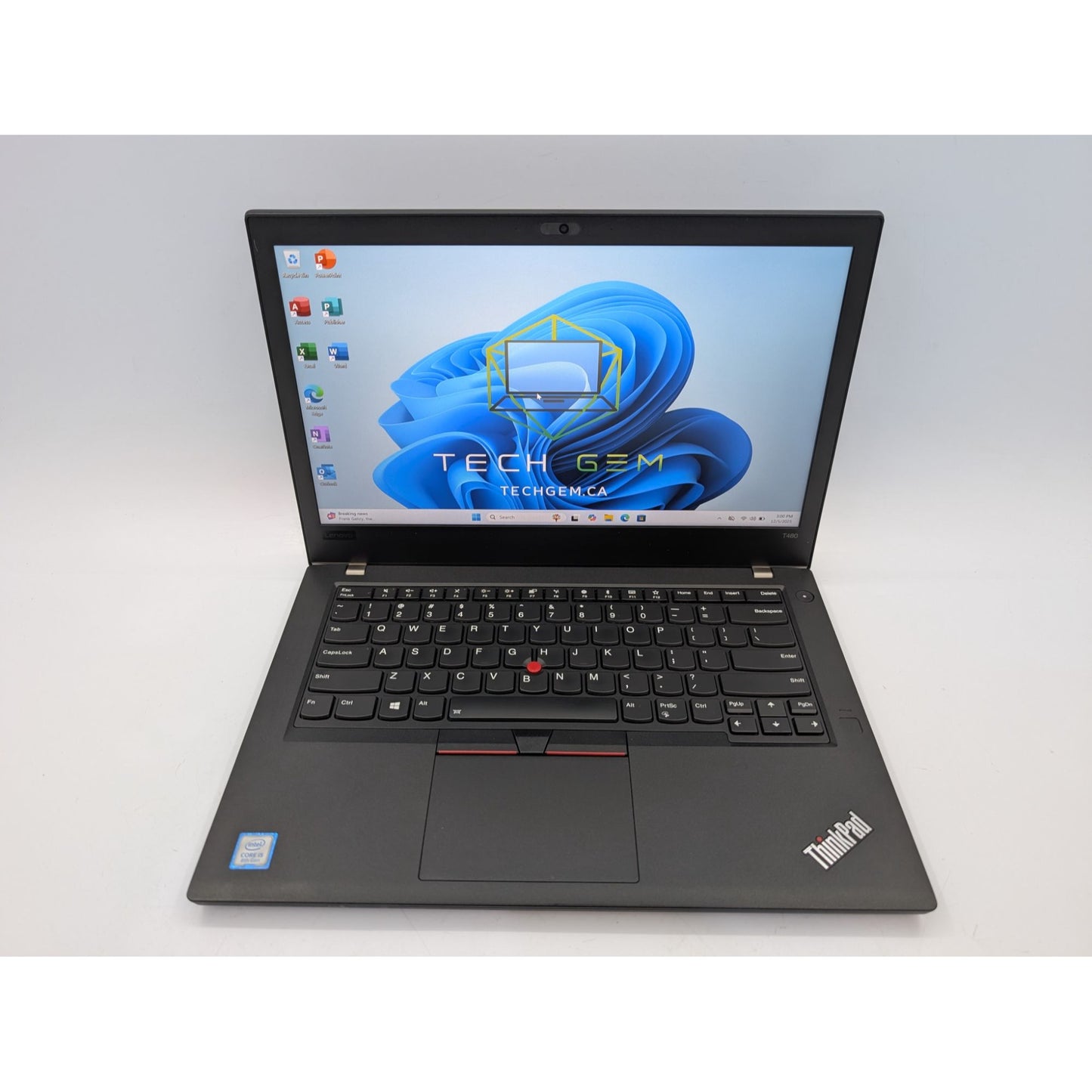 Lenovo ThinkPad T480 14" Intel i5-8250U 1.6GHz 16GB RAM 256GB SSD Win 11 Pro