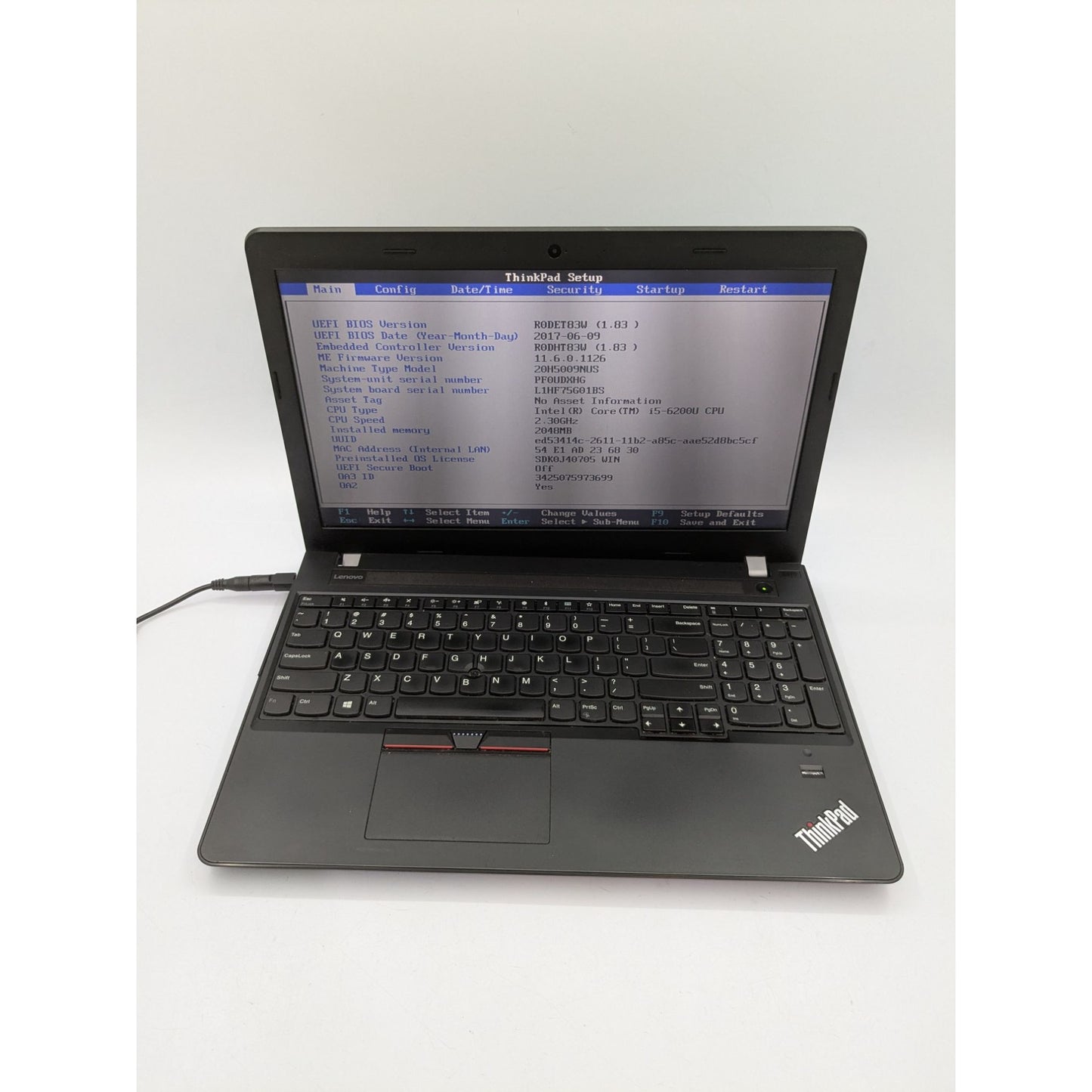 Lenovo ThinkPad E570 15.6" Screen Intel i5-6200U Processor 2.30GHz Laptop