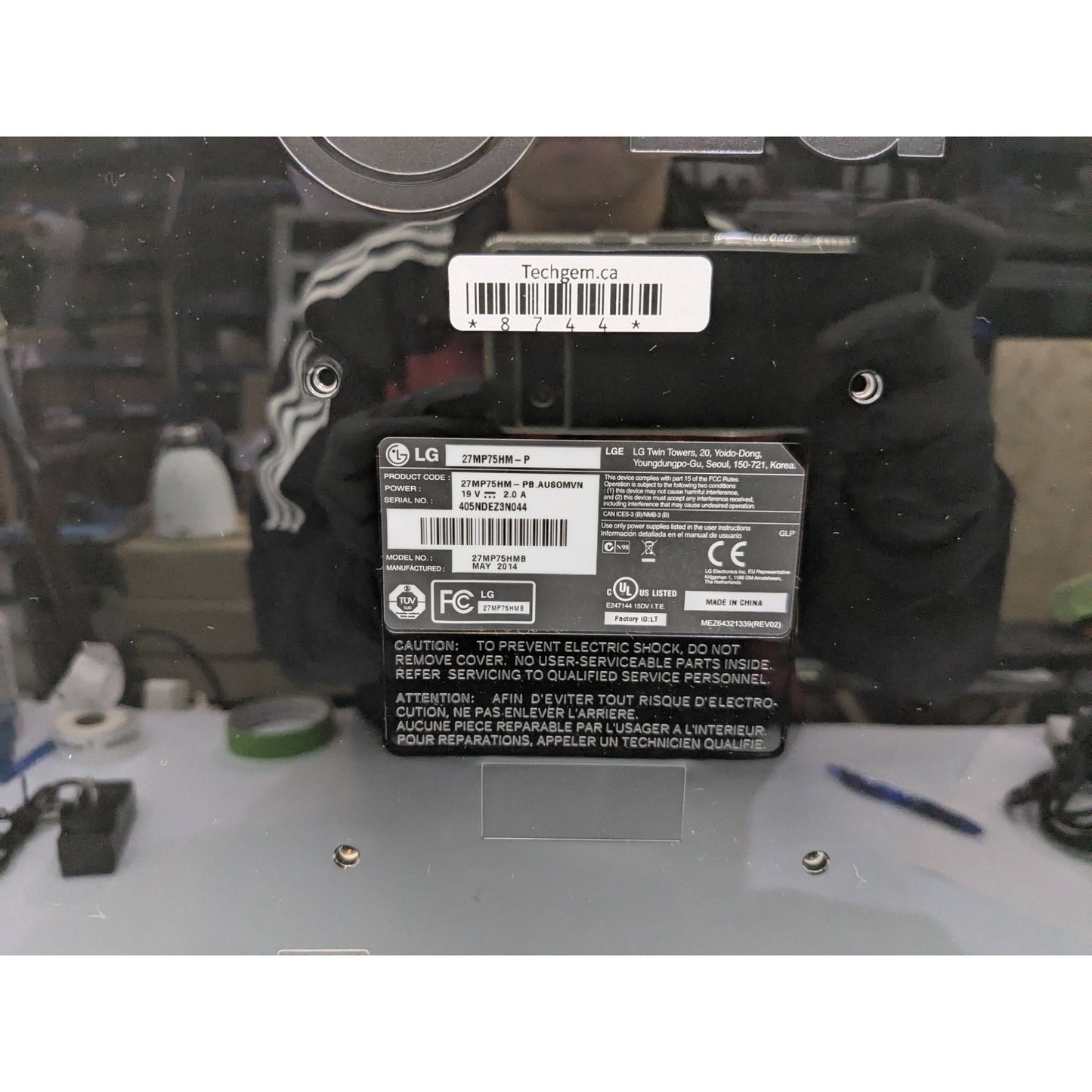 LG 27MP75HM-P 27" Full 1080P HD LED Monitor