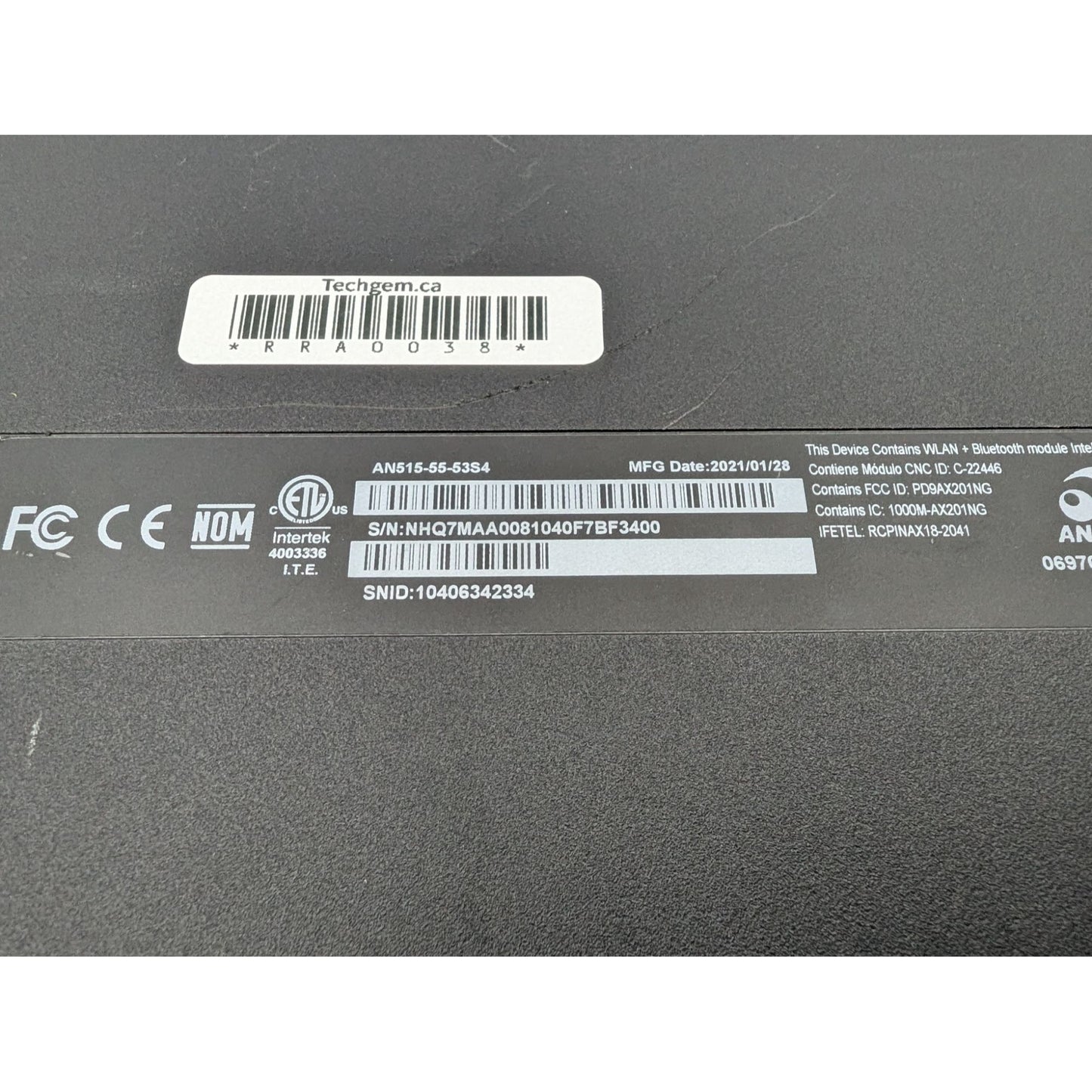 Acer Nitro 5 AN515-55-53S4 15.6" Intel Core i5-10300H 2.50GHz Processor Laptop