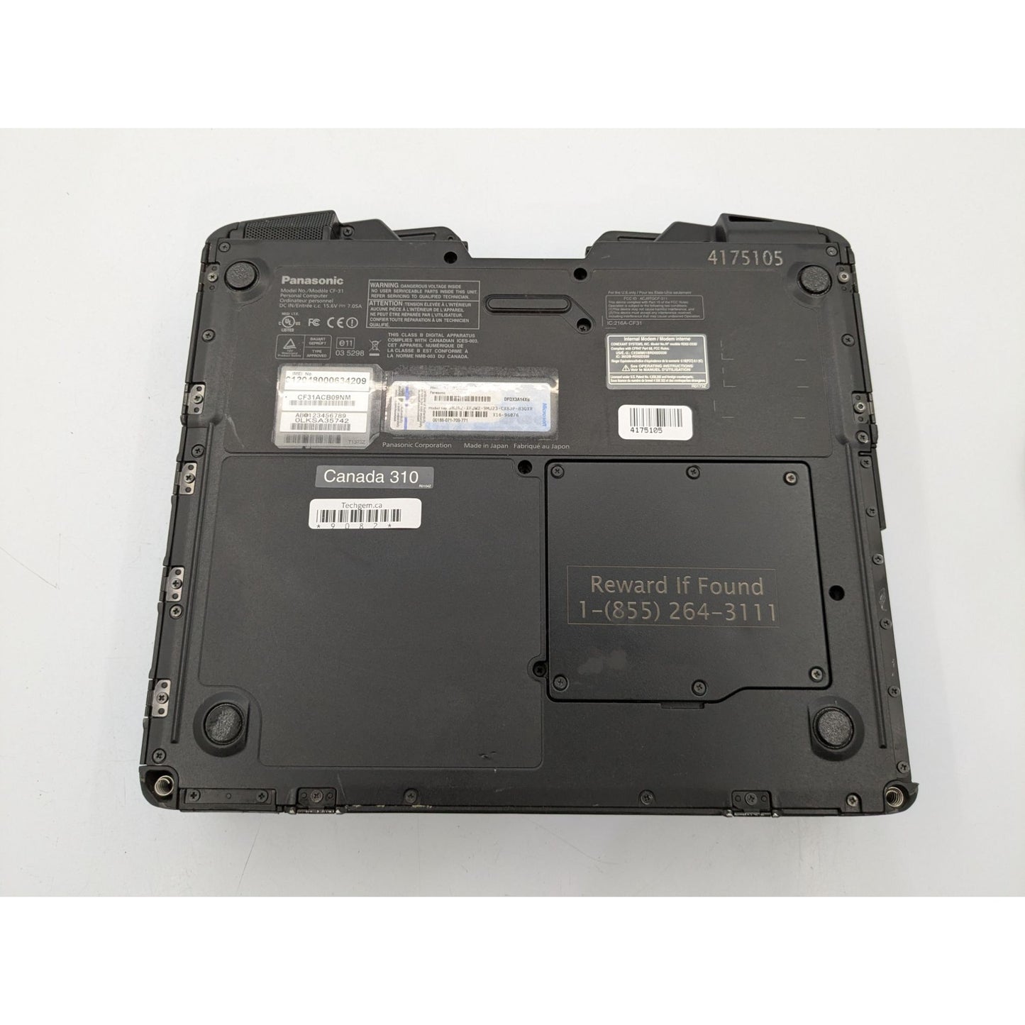 Panasonic Toughbook CF-31 Intel Core i5-520M 2.40GHz 4GB RAM 13.1" Screen Laptop