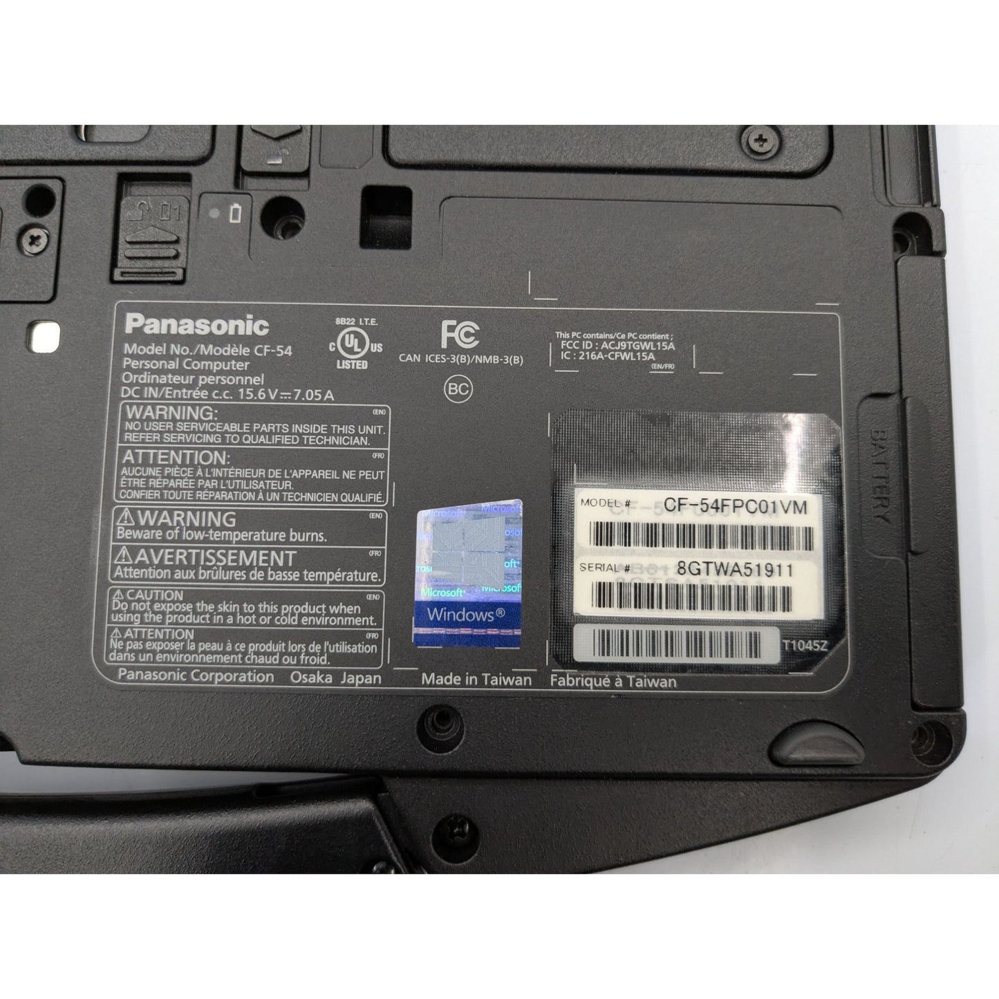 Panasonic Toughbook CF-54 14" Intel Core i5-6300U 16GB RAM 480GB SSD Win 11 Pro