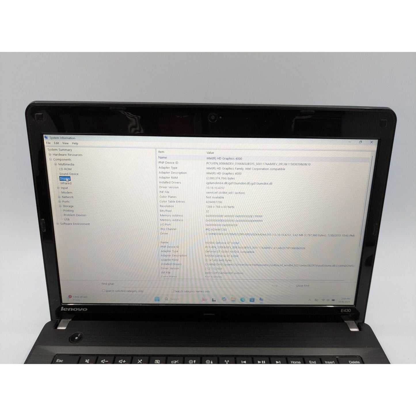 Lenovo ThinkPad E430 14" Intel Core i5-3210M 8GB RAM 128GB SSD Windows 11 Pro