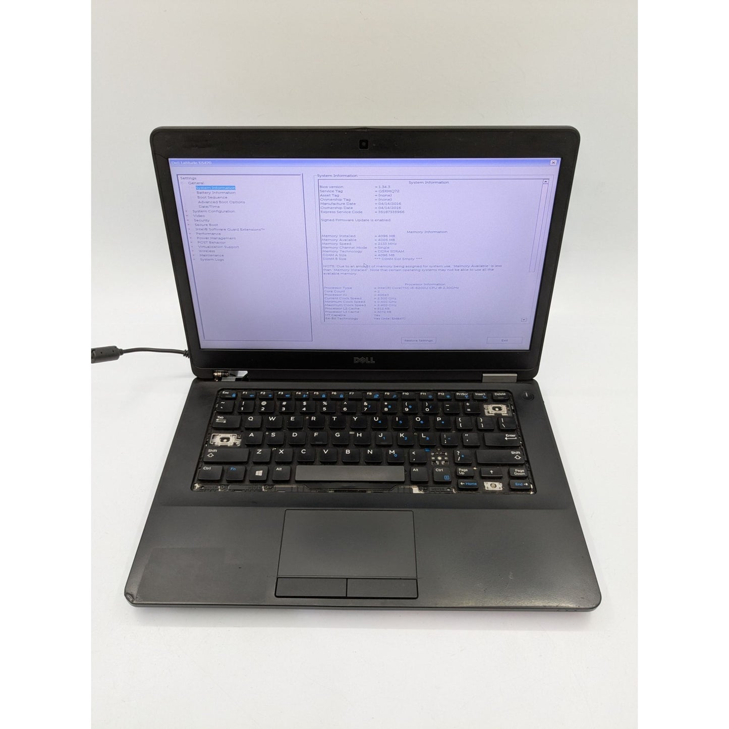 Dell Latitude E5470 14" Display Intel Core i5-6200U 2.3 GHz Processor Laptop