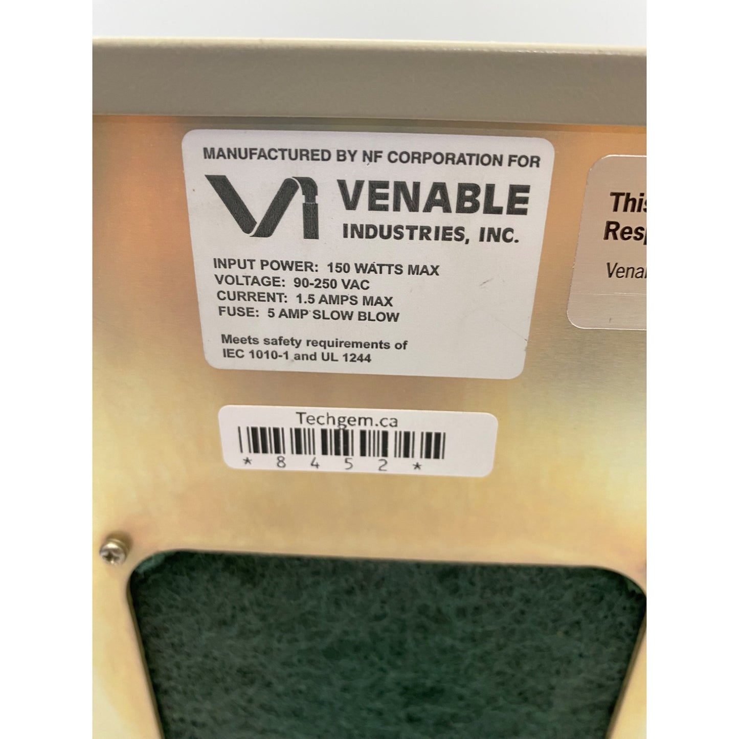 NF Electronic Instruments 5060A Frequency Response Analyzer By Venable Industries