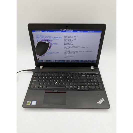 Lenovo ThinkPad E570 15.6" Display Screen Intel Core i7-7500U 2.7GHz Processor