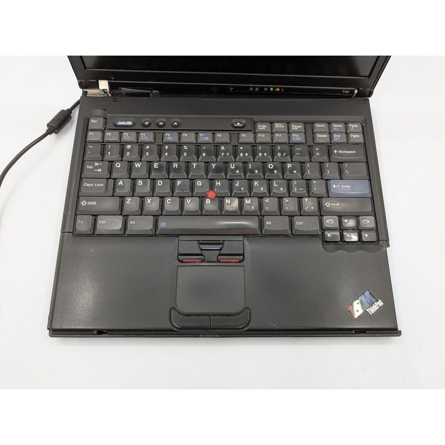 IBM ThinkPad T43 14" Display Intel Pentium M 730 1.60 GHz 256MB RAM Black Laptop