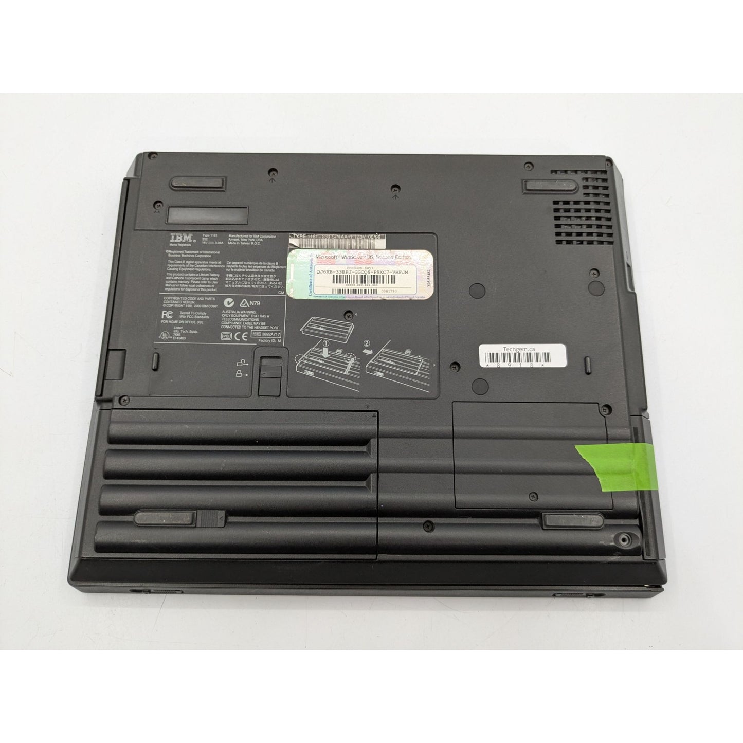 IBM ThinkPad iSeries 1161 13" Display Intel Celeron 0.50 GHz 64MB RAM Laptop